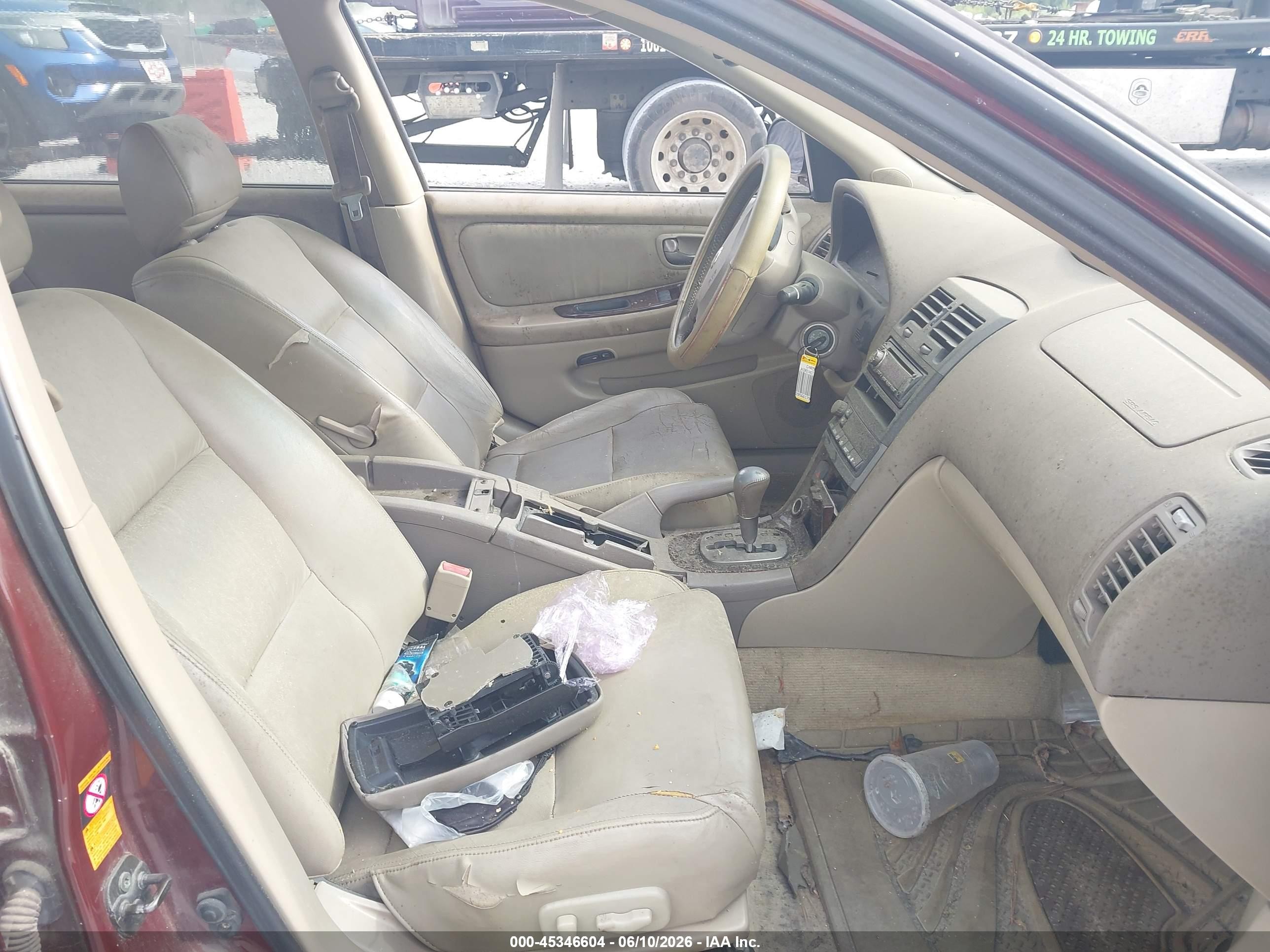 2003 Nissan Maxima Gle Burgundy vin: JN1DA31A83T432476