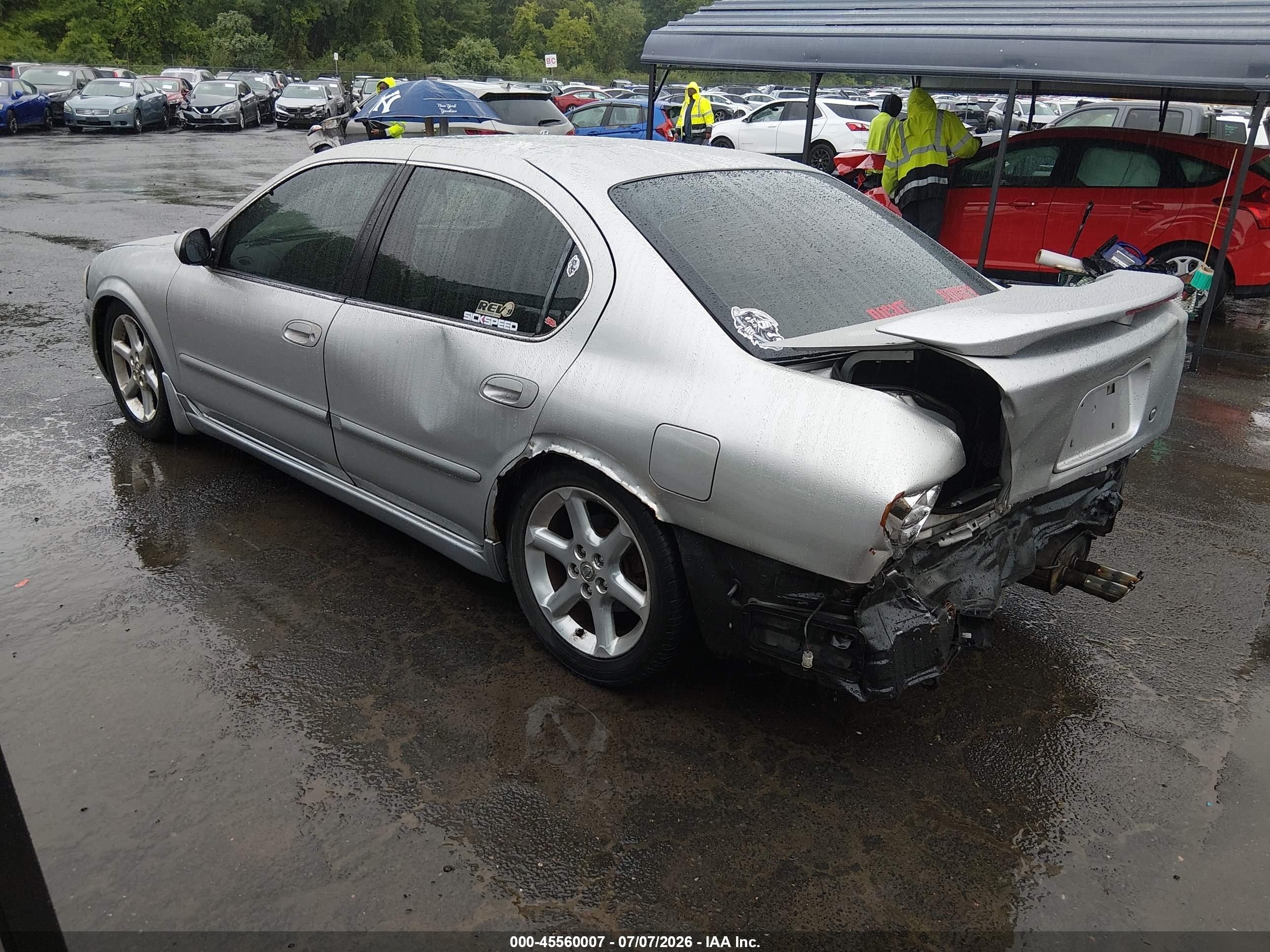 2003 Nissan Maxima Se Silver vin: JN1DA31AX3T434567