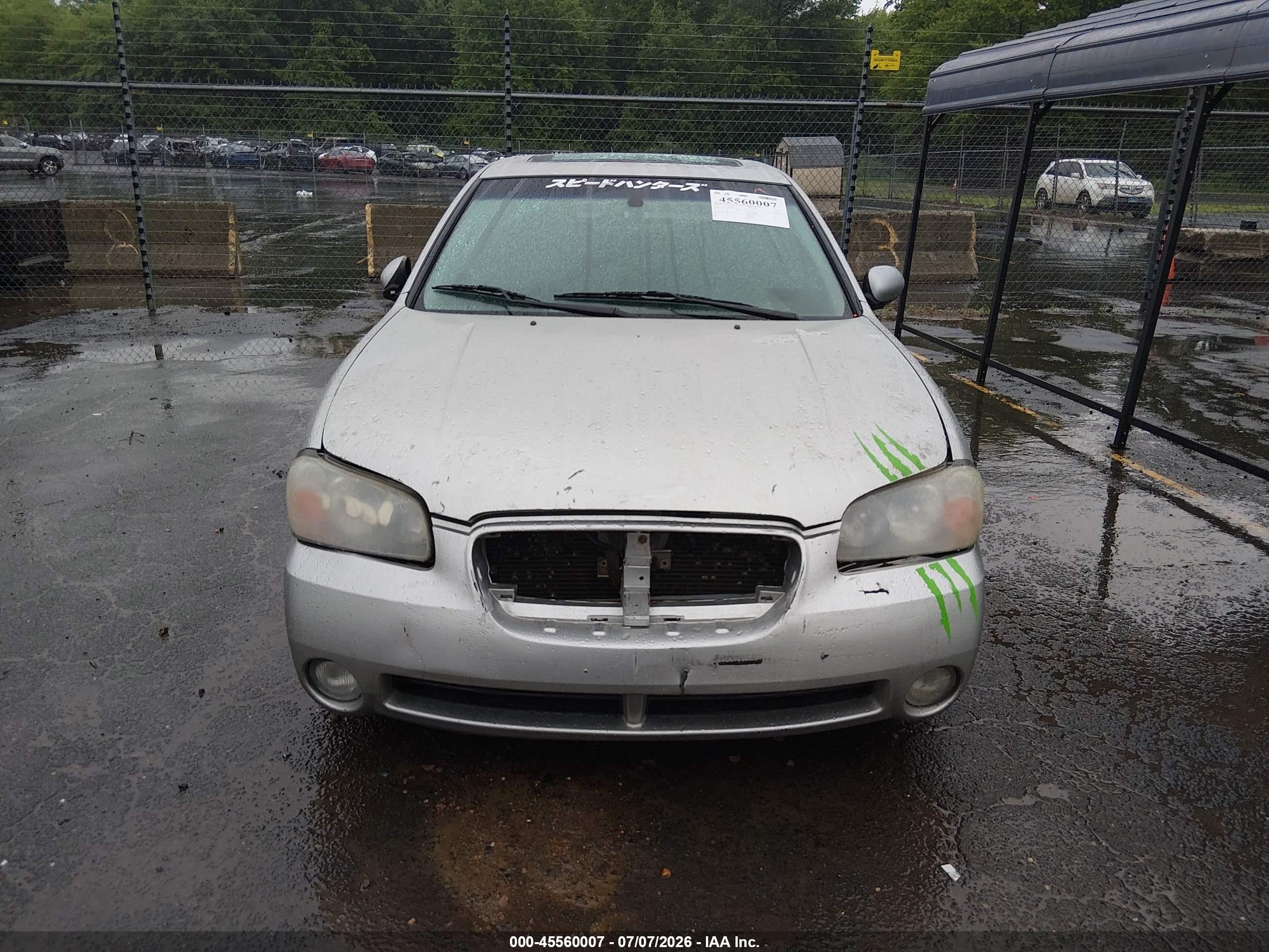 2003 Nissan Maxima Se Silver vin: JN1DA31AX3T434567