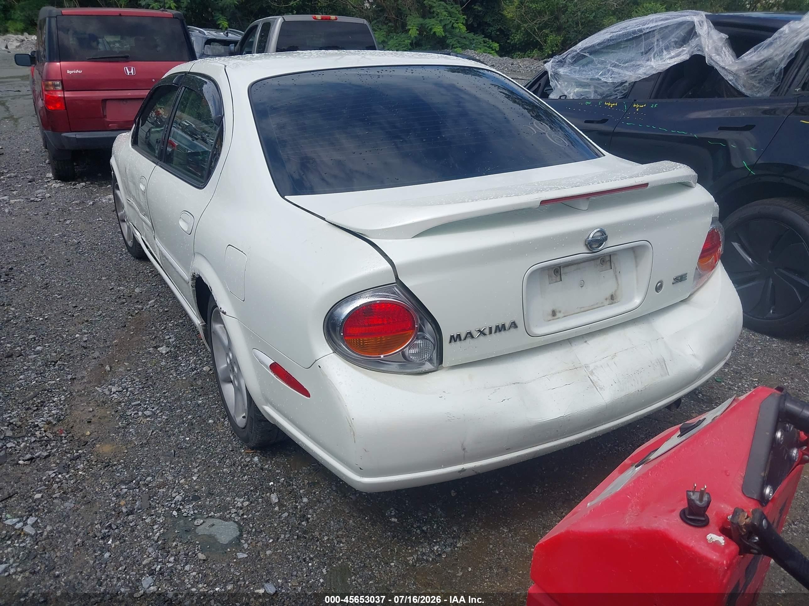 2003 Nissan Maxima Se White vin: JN1DA31D23T505996