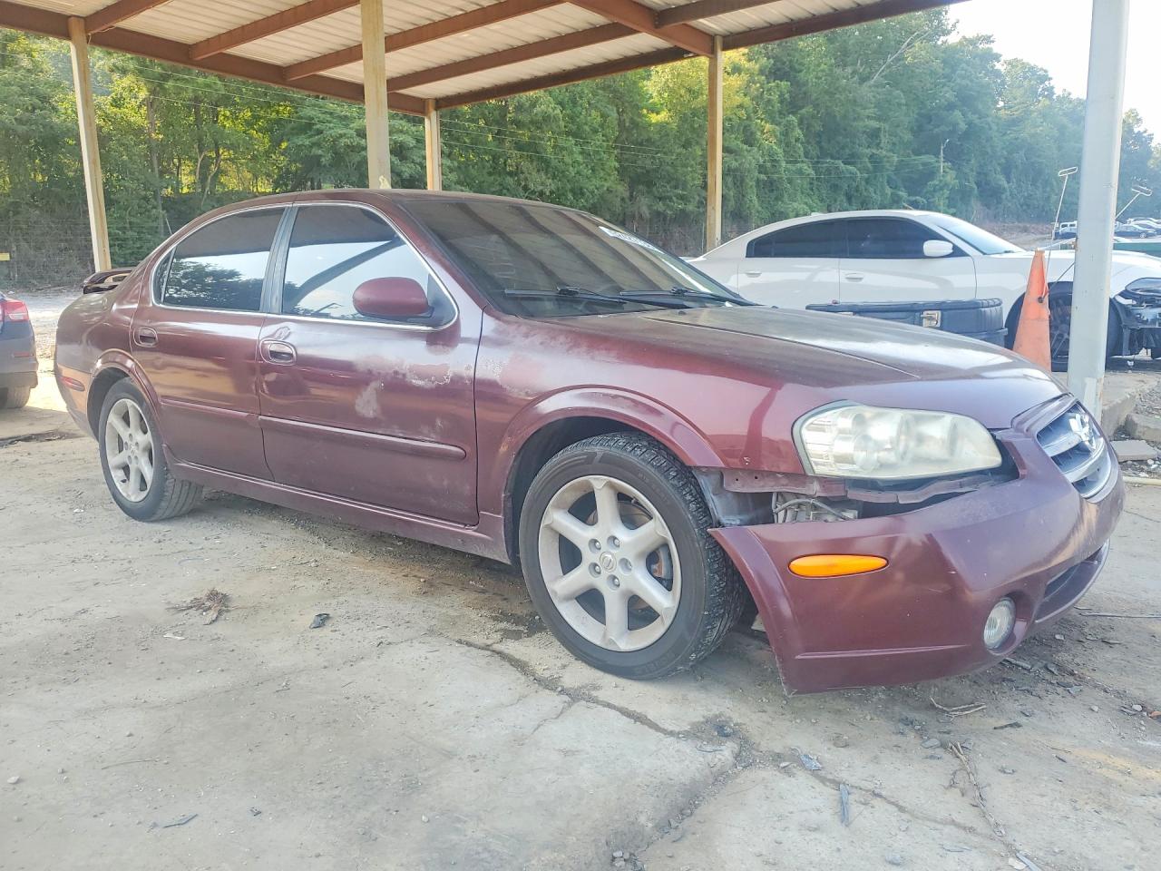 2002 Nissan Maxima Burgundy vin: JN1DA31D52T410105