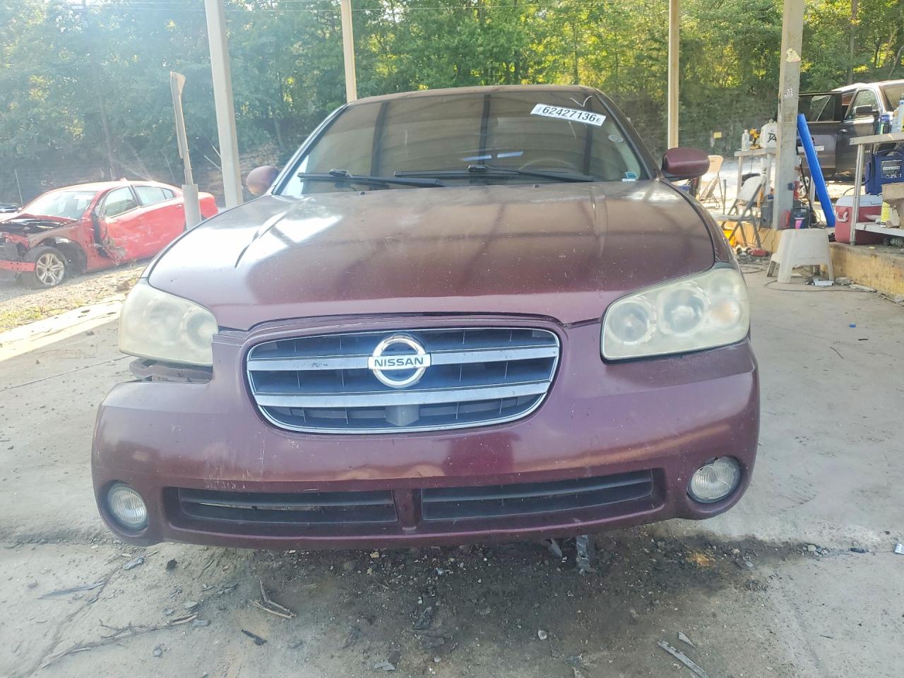 2002 Nissan Maxima Burgundy vin: JN1DA31D52T410105