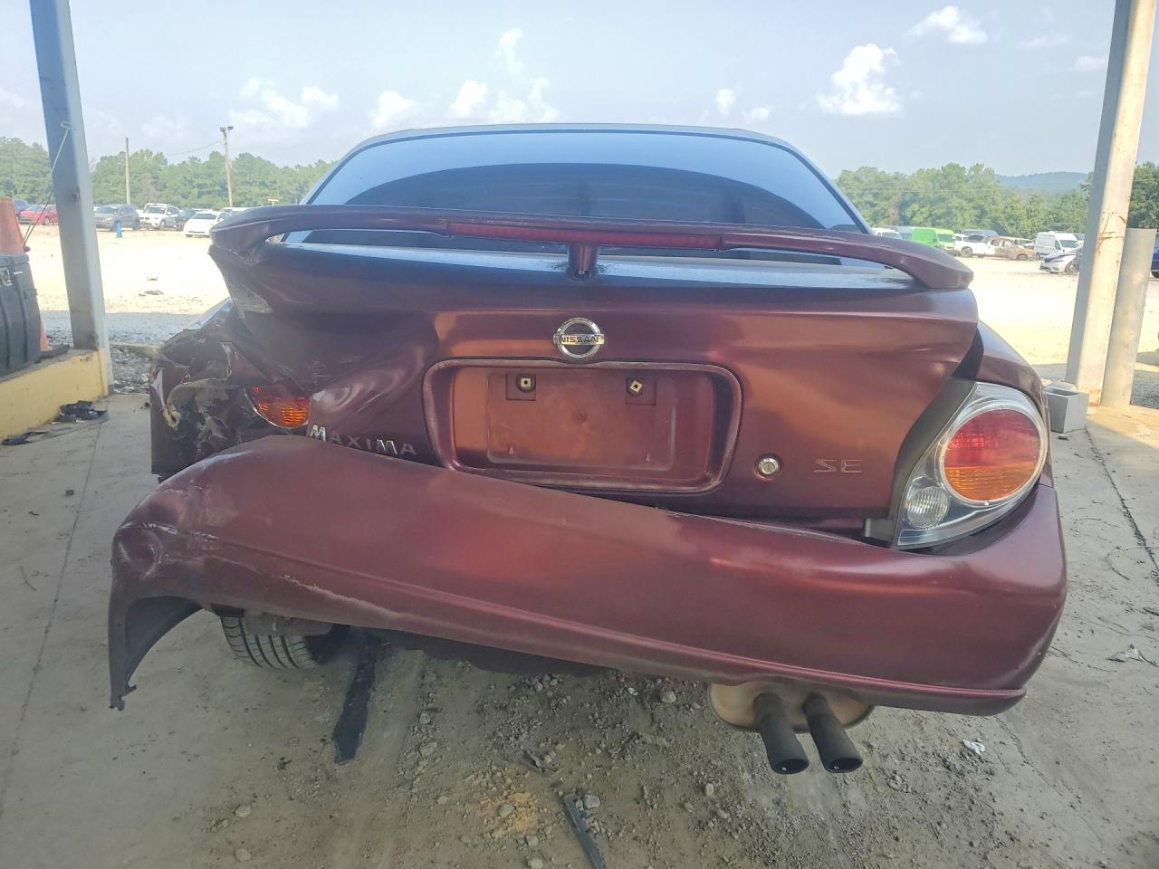 2002 Nissan Maxima Burgundy vin: JN1DA31D52T410105