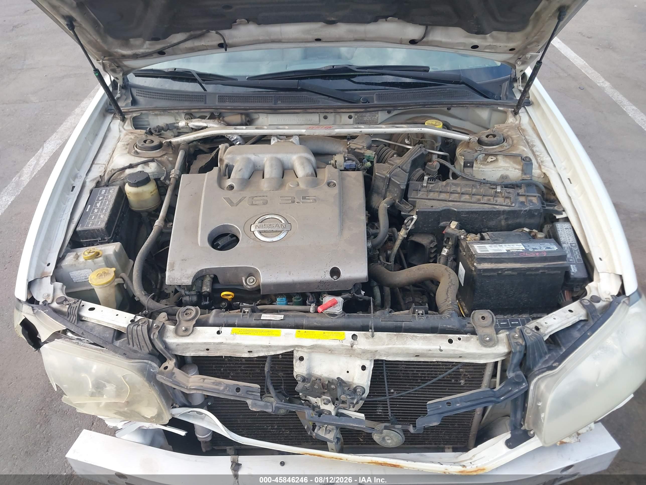 2002 Nissan Maxima Gle White vin: JN1DA31D52T442049