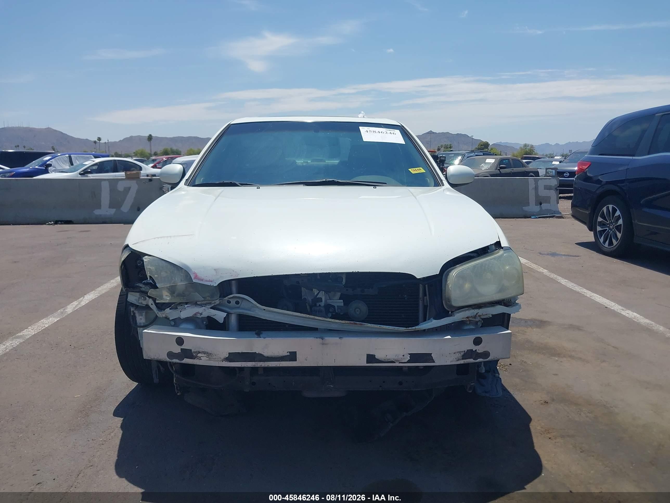 2002 Nissan Maxima Gle White vin: JN1DA31D52T442049