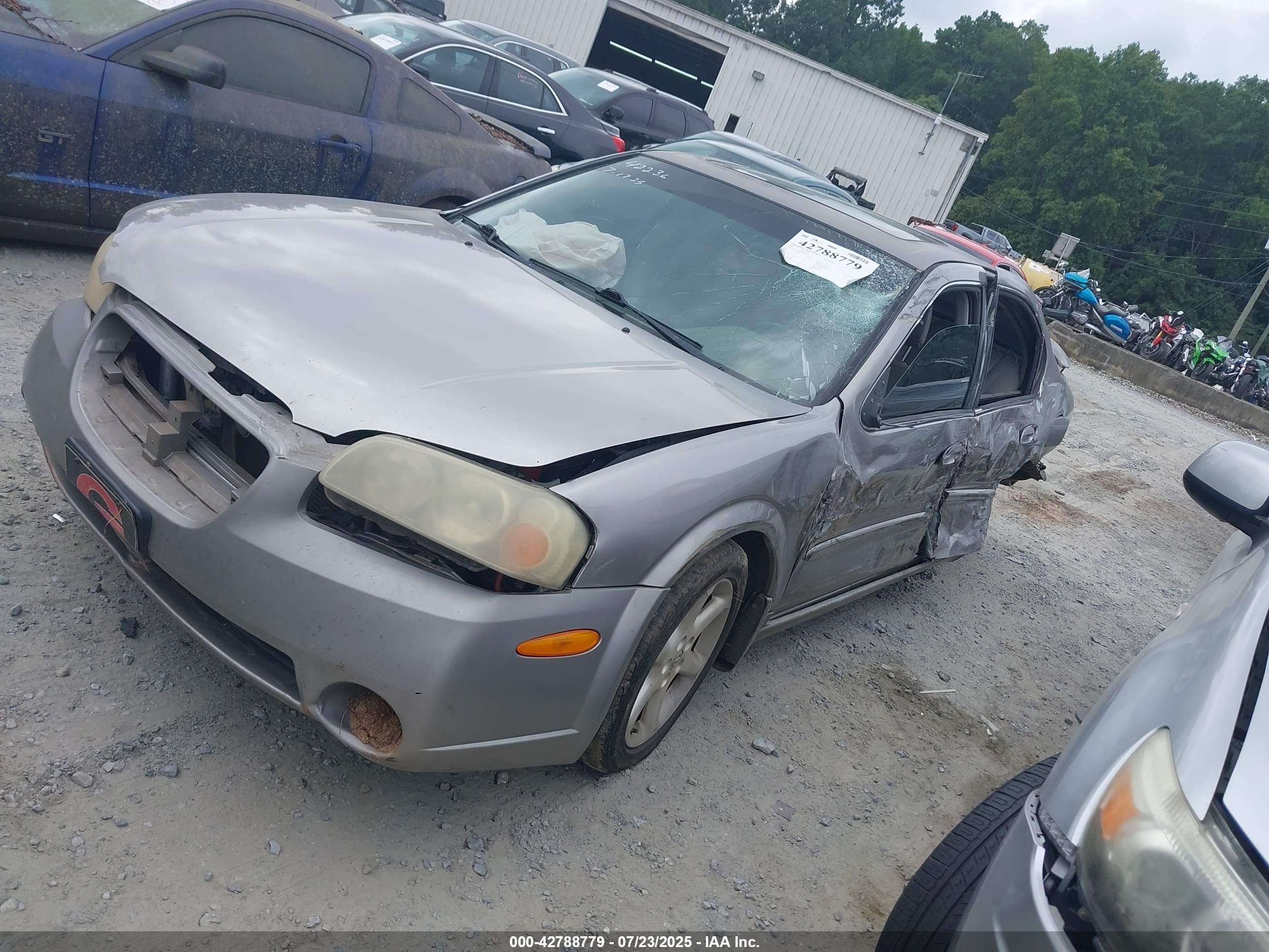 2002 Nissan Maxima Se Gray vin: JN1DA31D72T430775