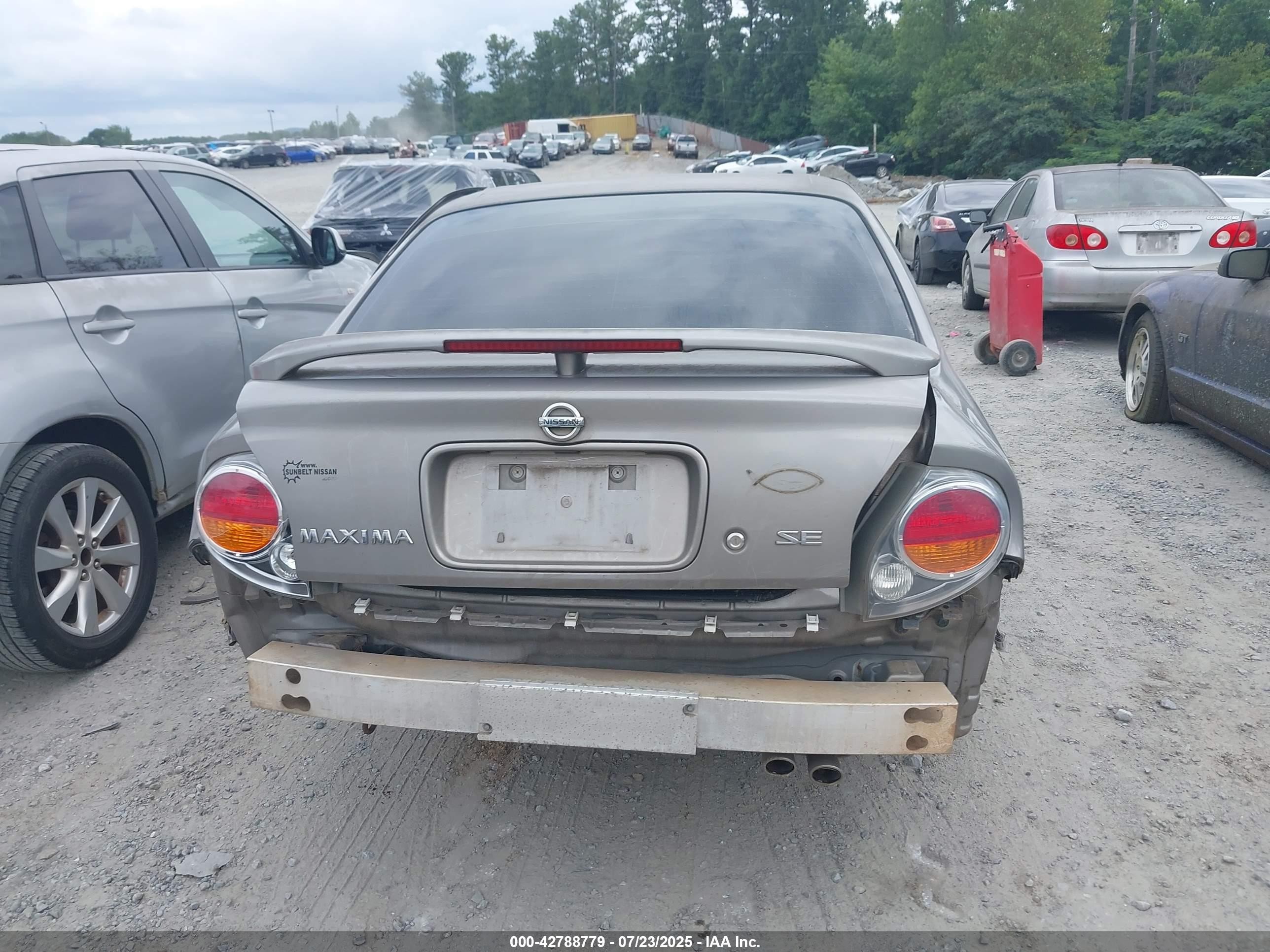2002 Nissan Maxima Se Gray vin: JN1DA31D72T430775