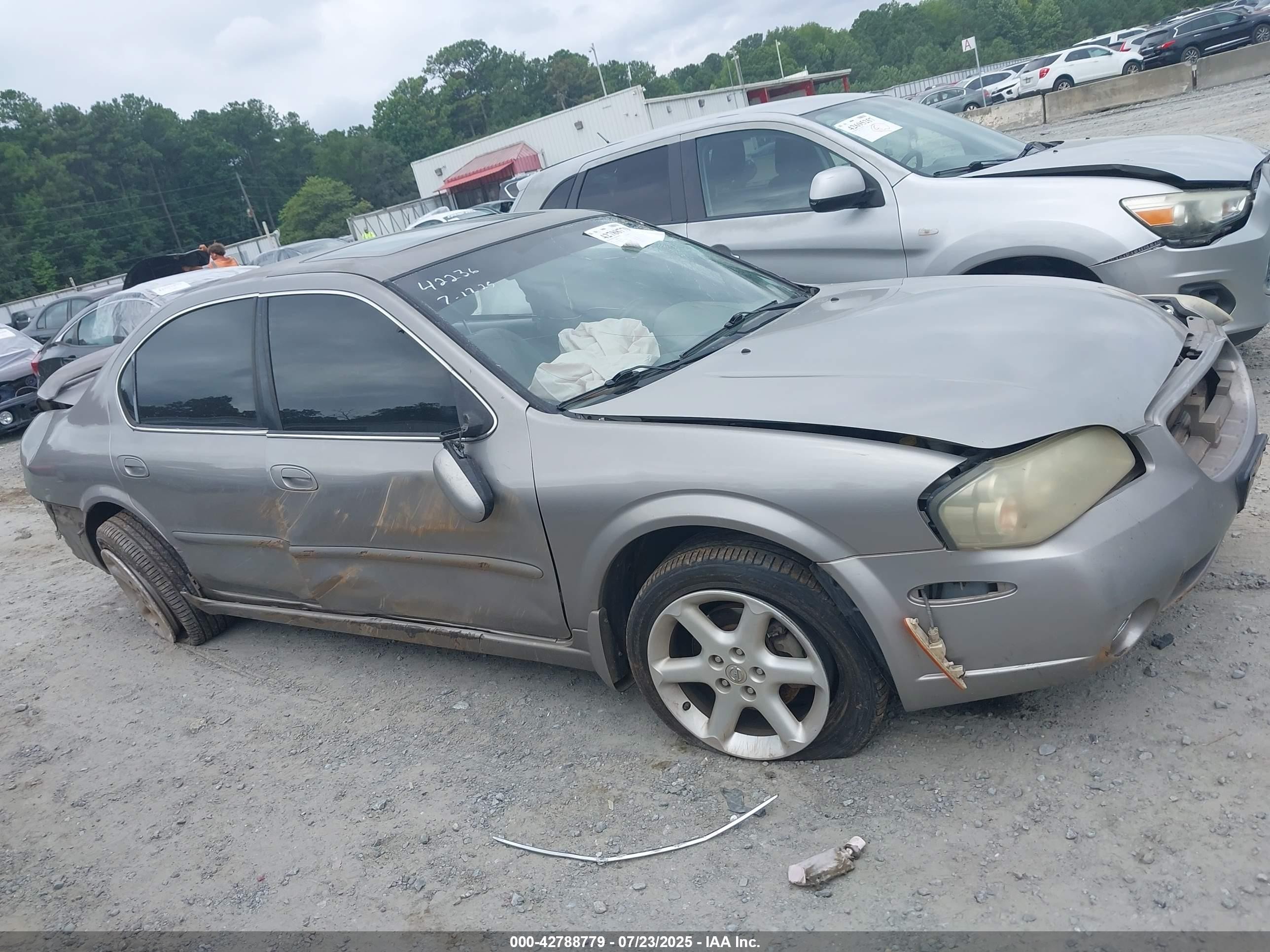 2002 Nissan Maxima Se Gray vin: JN1DA31D72T430775