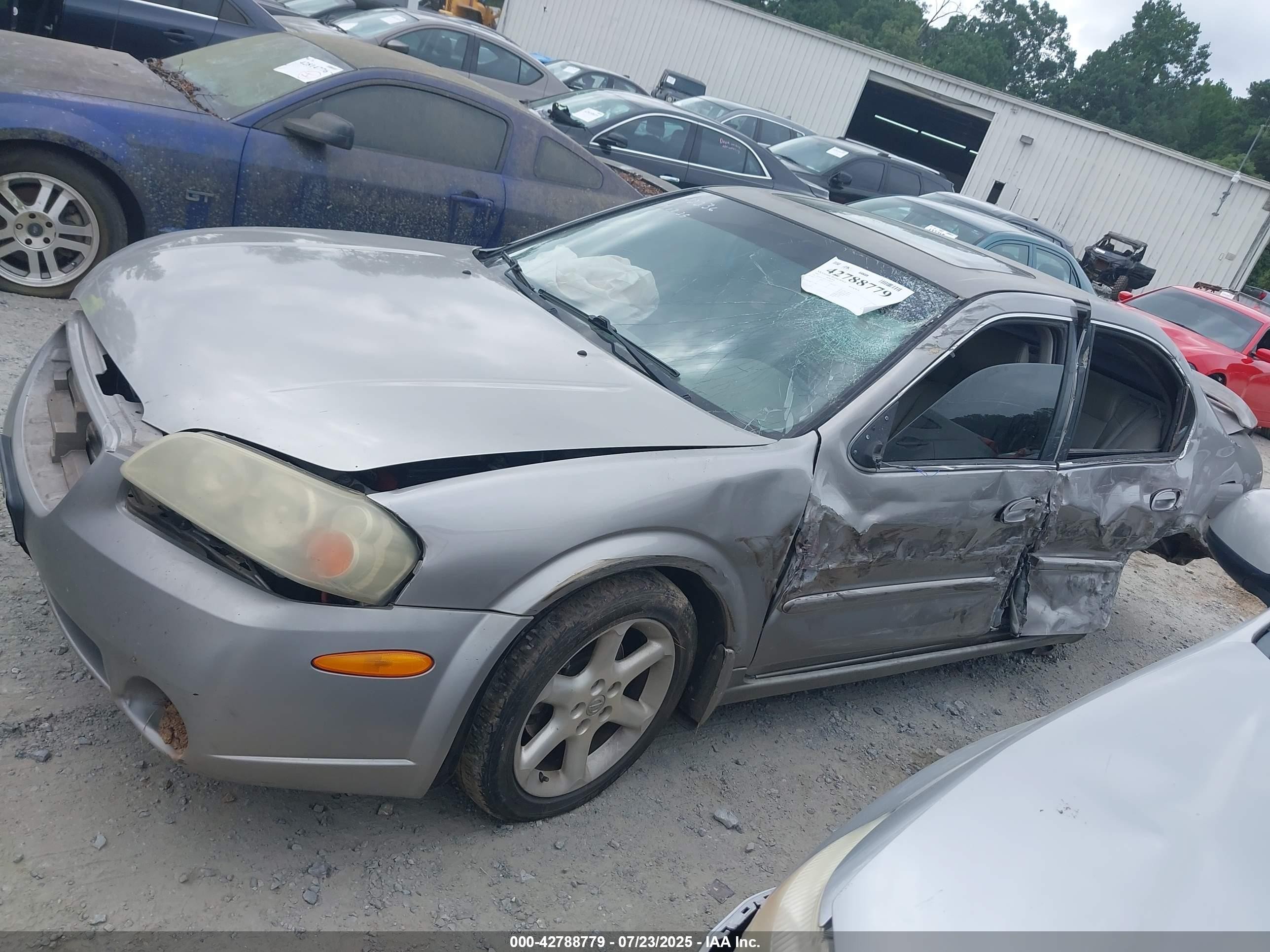 2002 Nissan Maxima Se Gray vin: JN1DA31D72T430775
