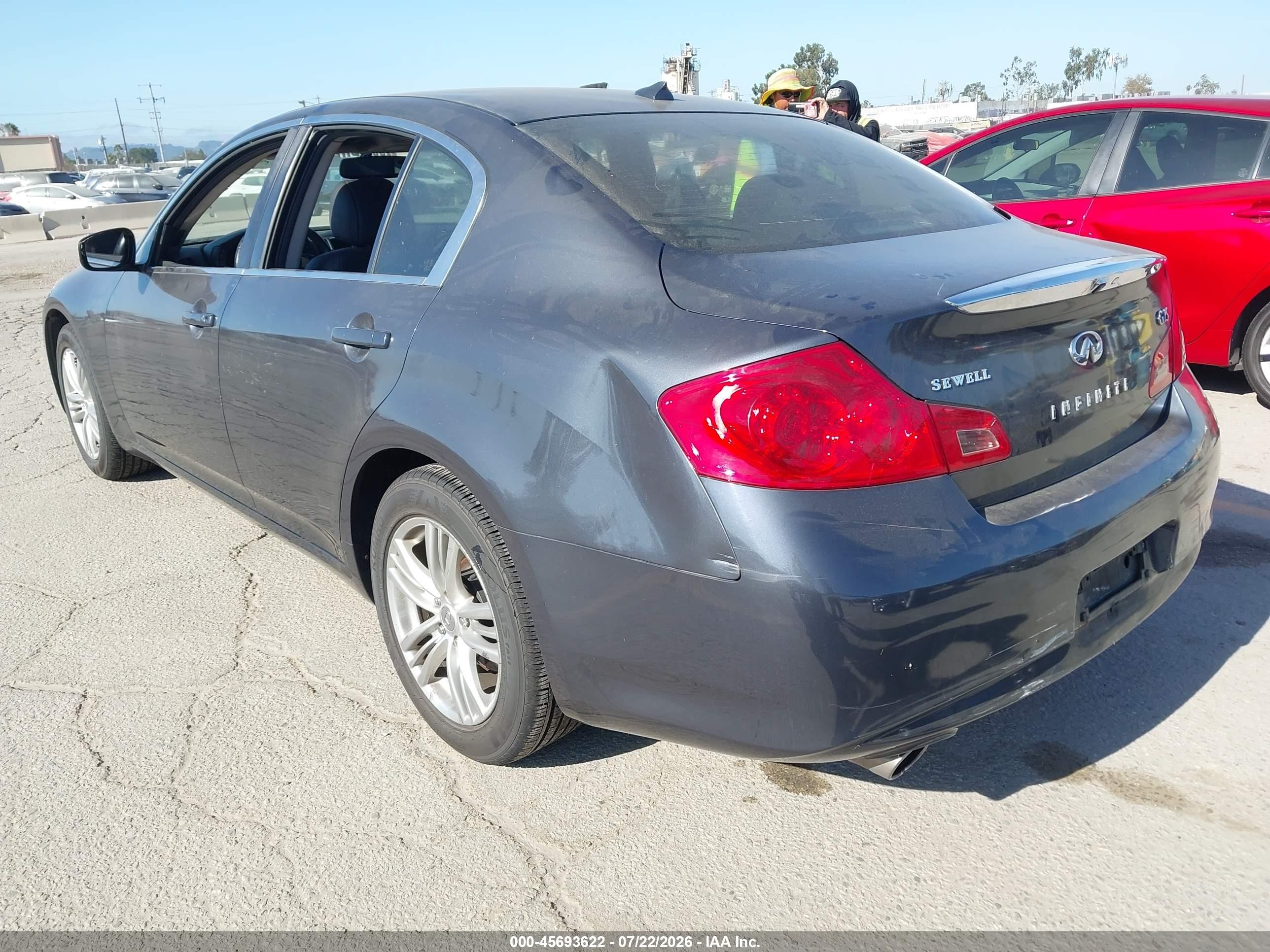 2012 Infiniti G25 Journey Gray vin: JN1DV6AP0CM701087