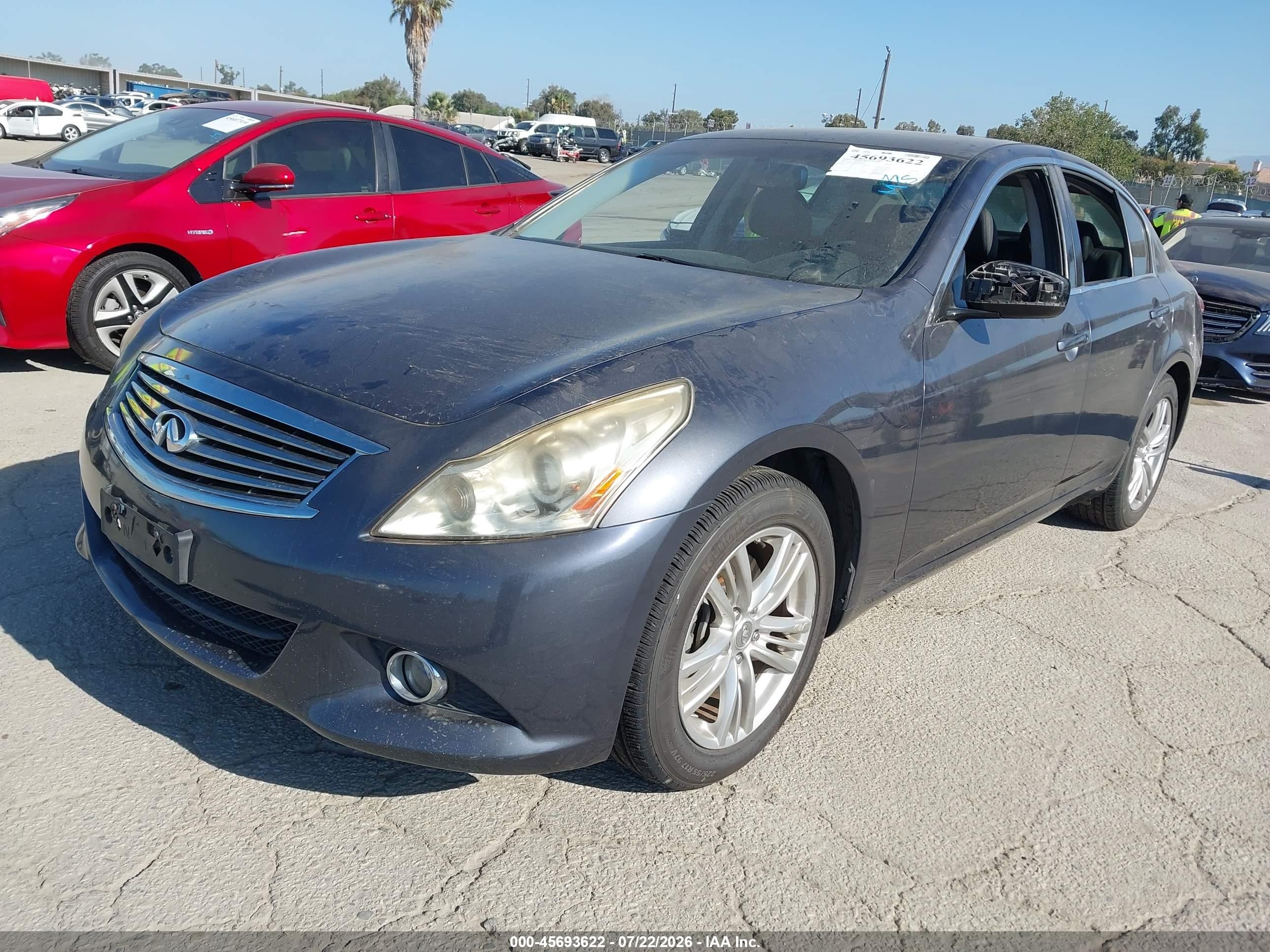 2012 Infiniti G25 Journey Gray vin: JN1DV6AP0CM701087