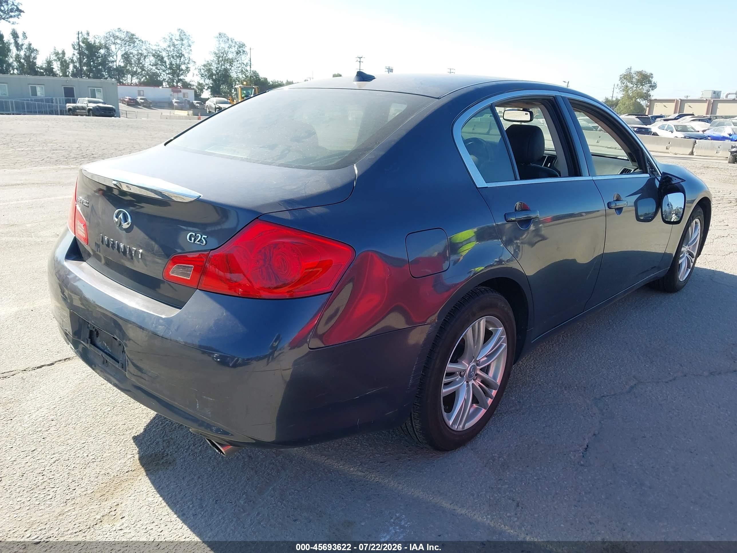 2012 Infiniti G25 Journey Gray vin: JN1DV6AP0CM701087