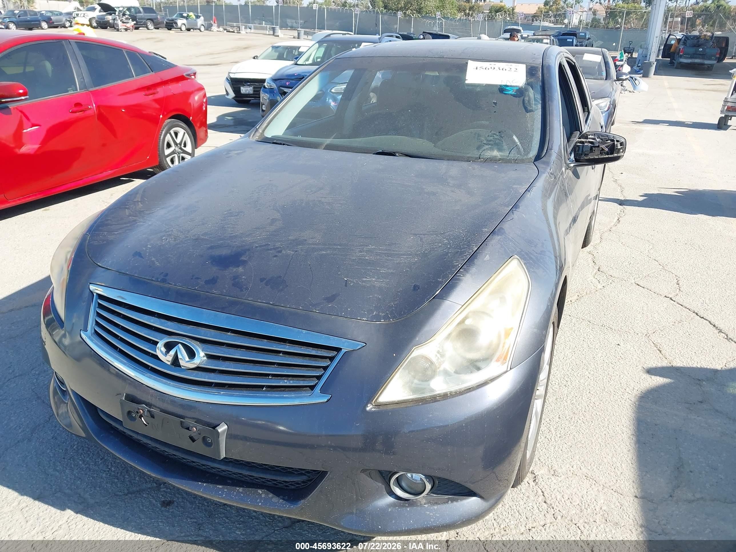 2012 Infiniti G25 Journey Gray vin: JN1DV6AP0CM701087