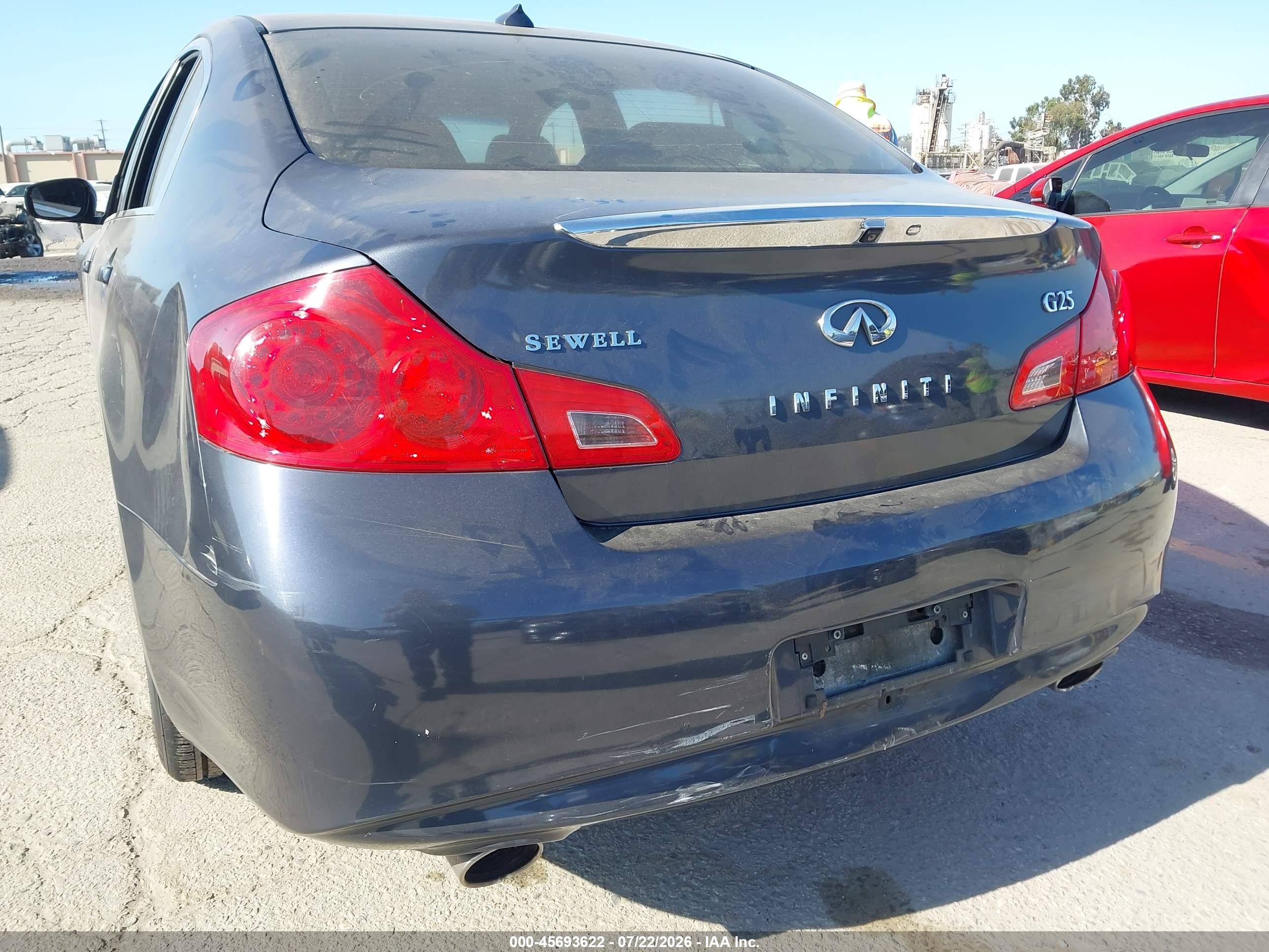 2012 Infiniti G25 Journey Gray vin: JN1DV6AP0CM701087