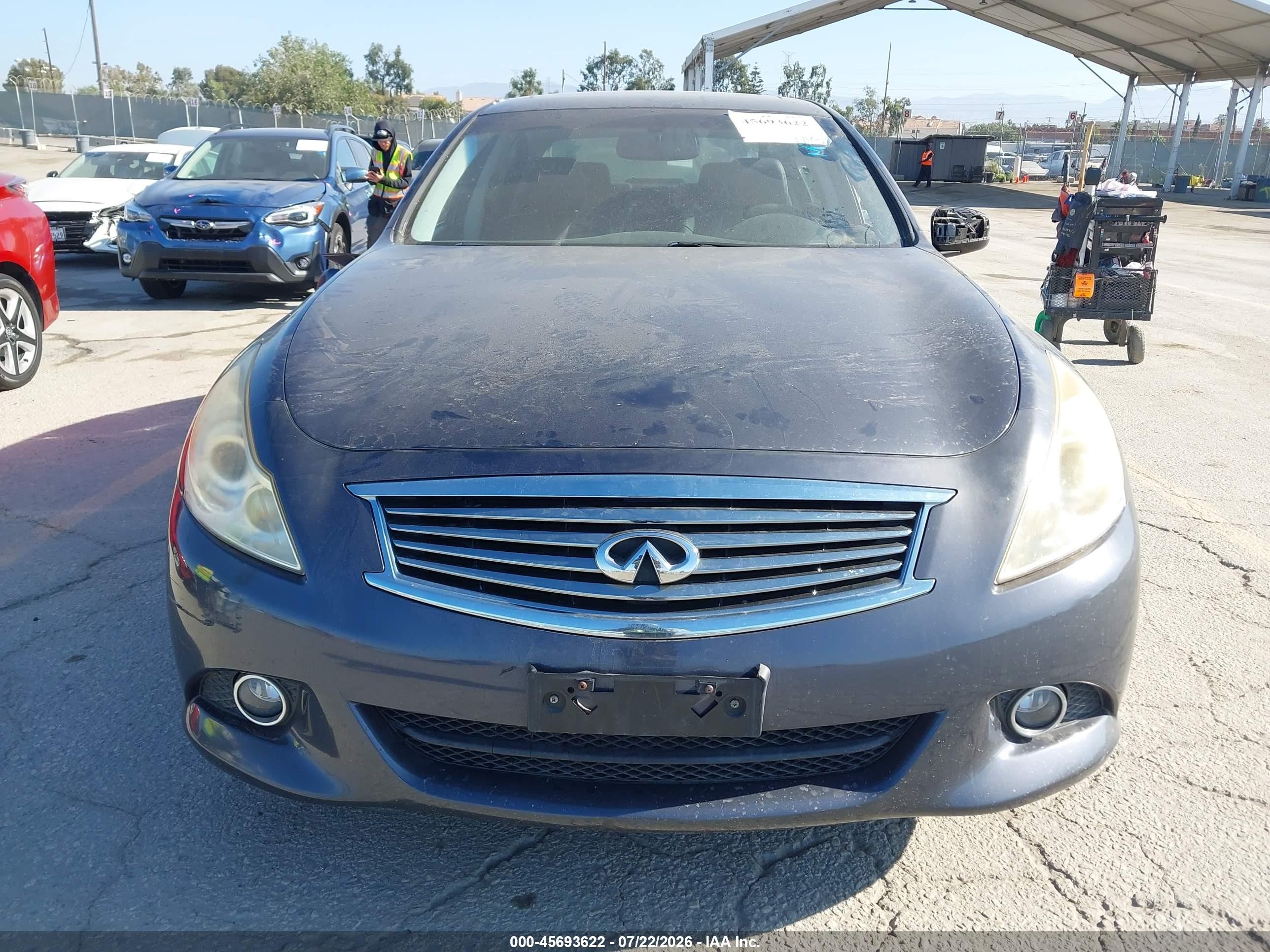 2012 Infiniti G25 Journey Gray vin: JN1DV6AP0CM701087