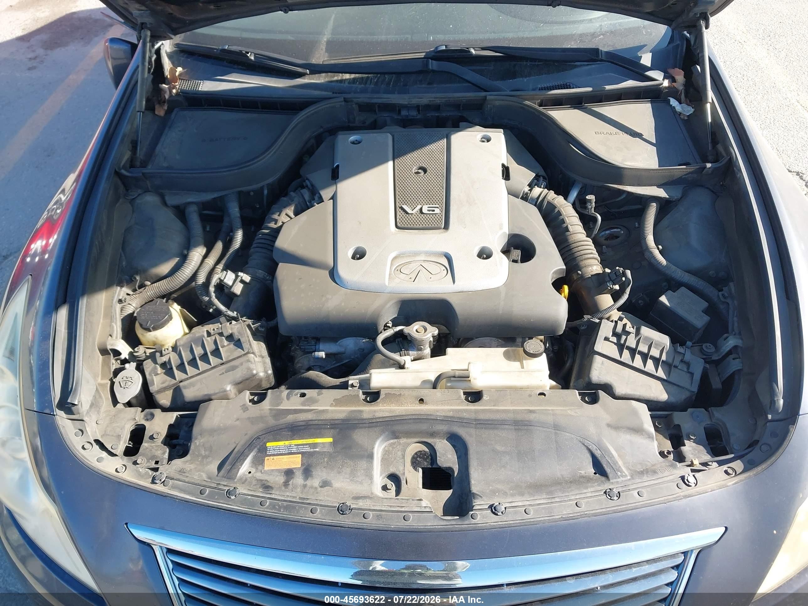 2012 Infiniti G25 Journey Gray vin: JN1DV6AP0CM701087