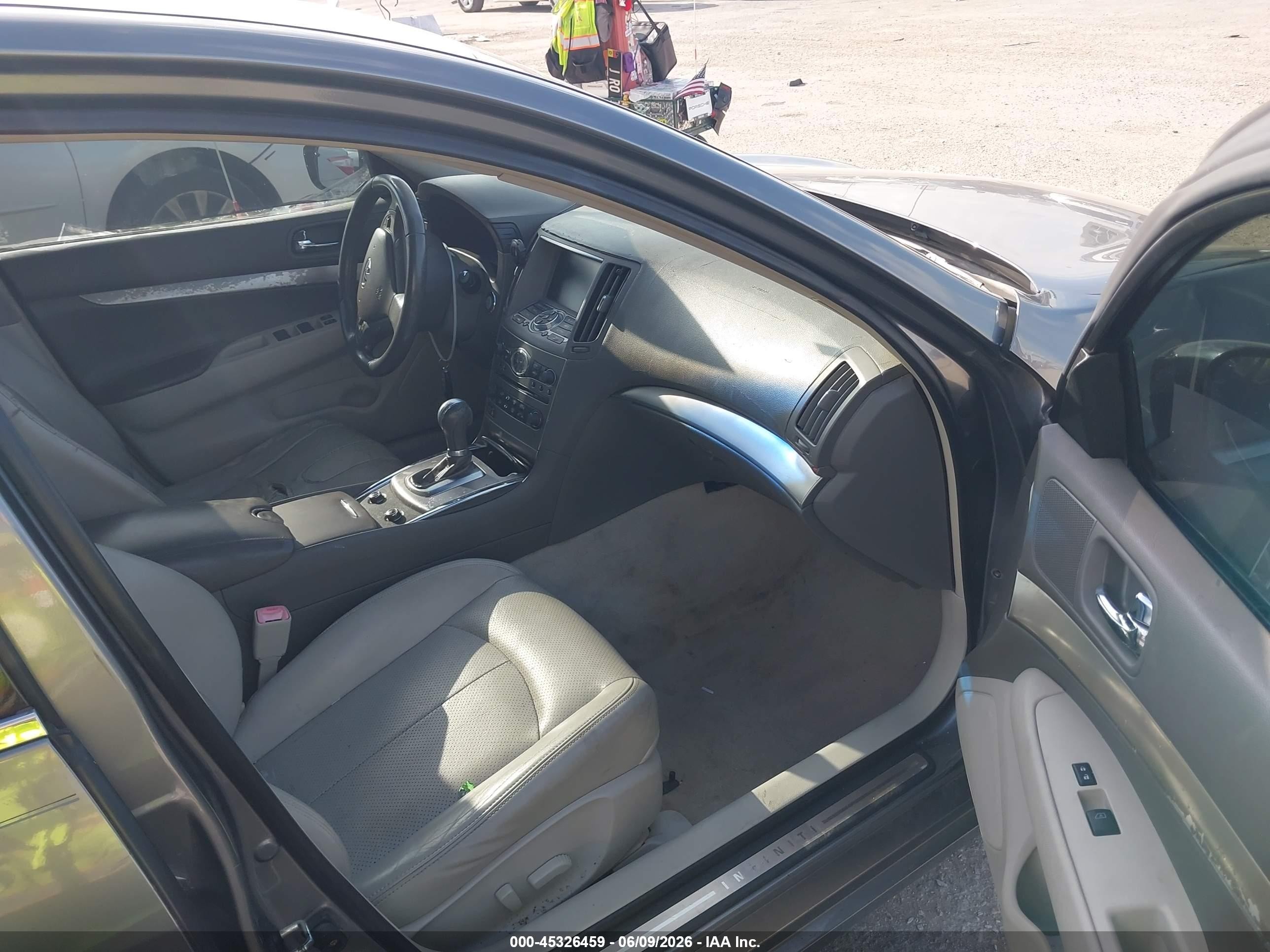 2012 Infiniti G25 Journey Gray vin: JN1DV6AP0CM811489