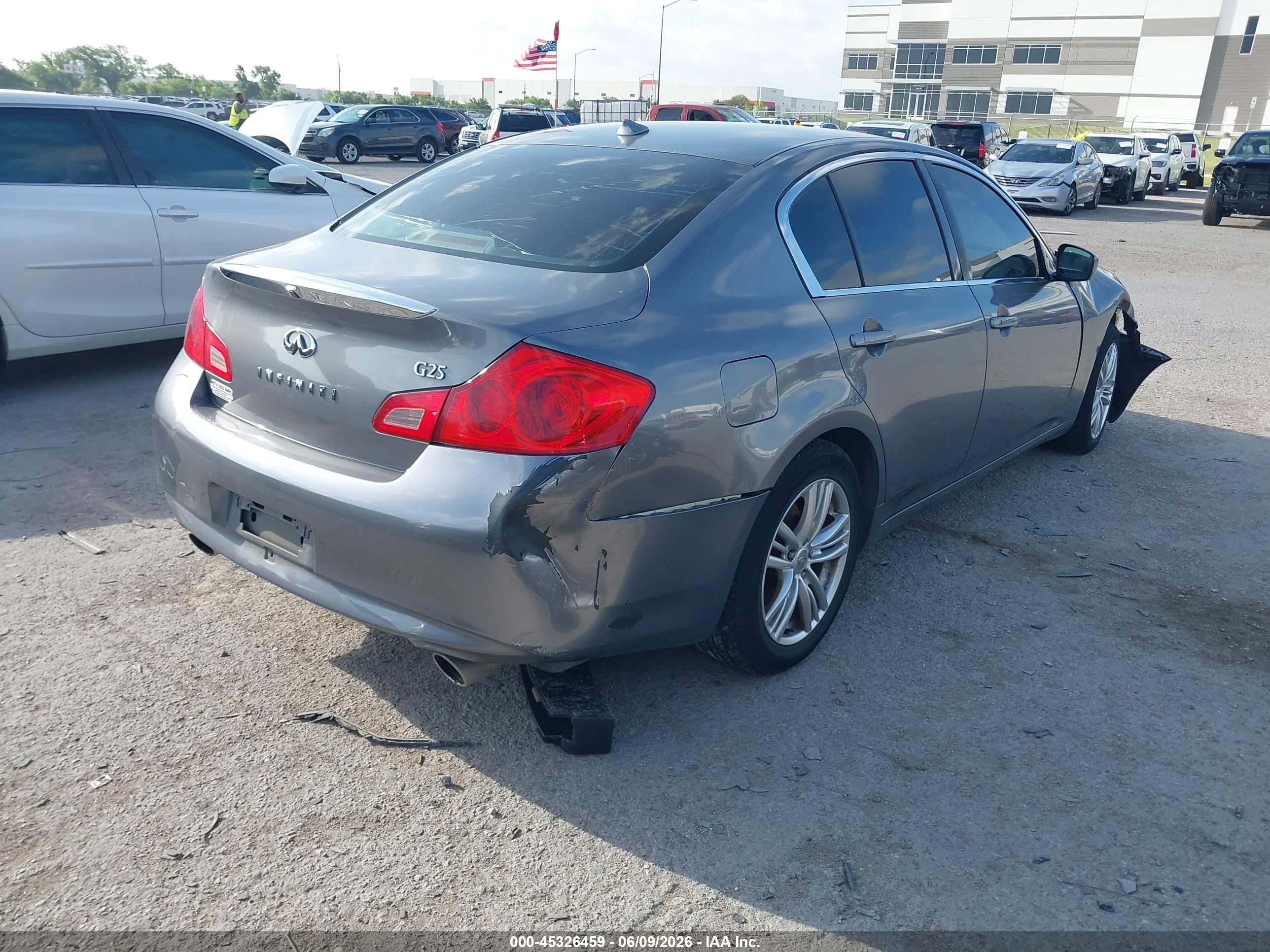 2012 Infiniti G25 Journey Gray vin: JN1DV6AP0CM811489