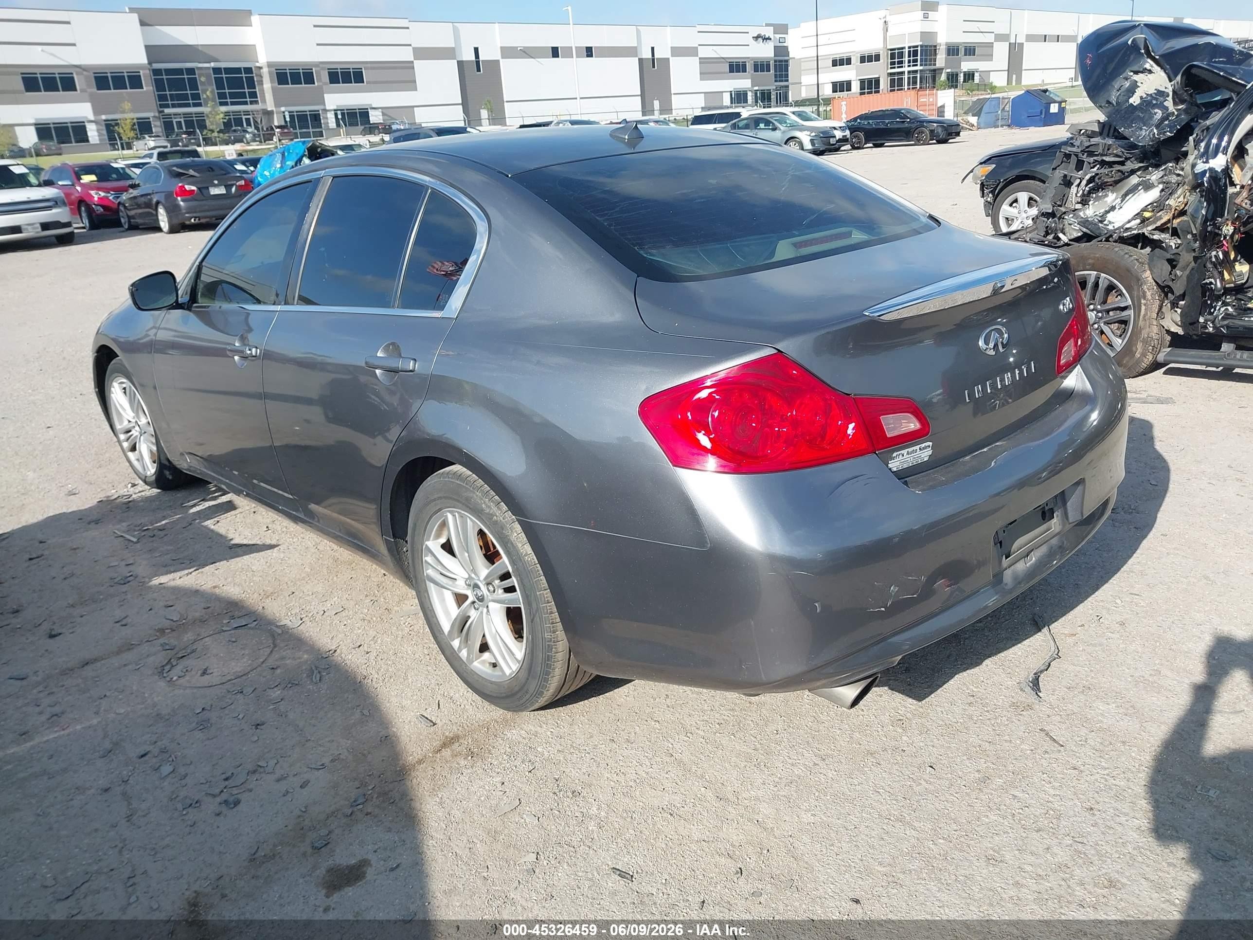 2012 Infiniti G25 Journey Gray vin: JN1DV6AP0CM811489