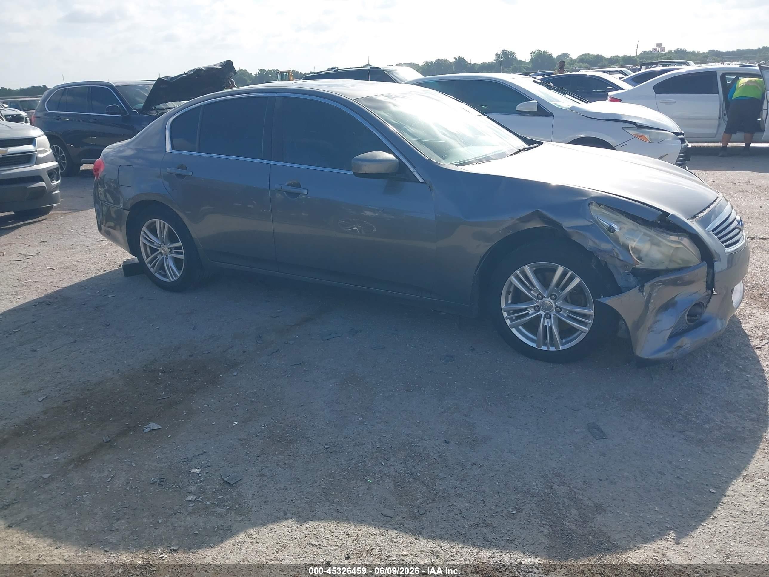 2012 Infiniti G25 Journey Gray vin: JN1DV6AP0CM811489