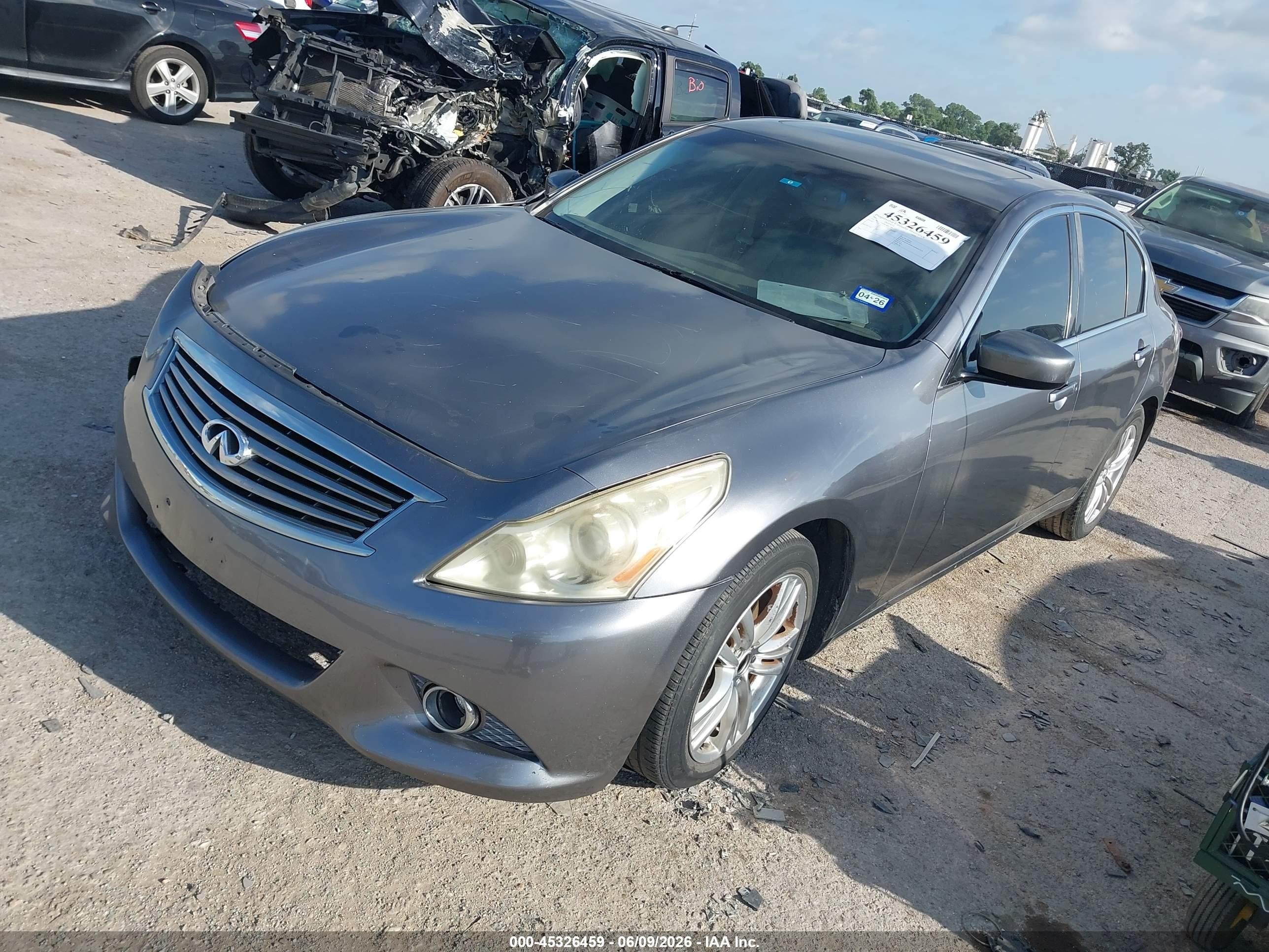 2012 Infiniti G25 Journey Gray vin: JN1DV6AP0CM811489