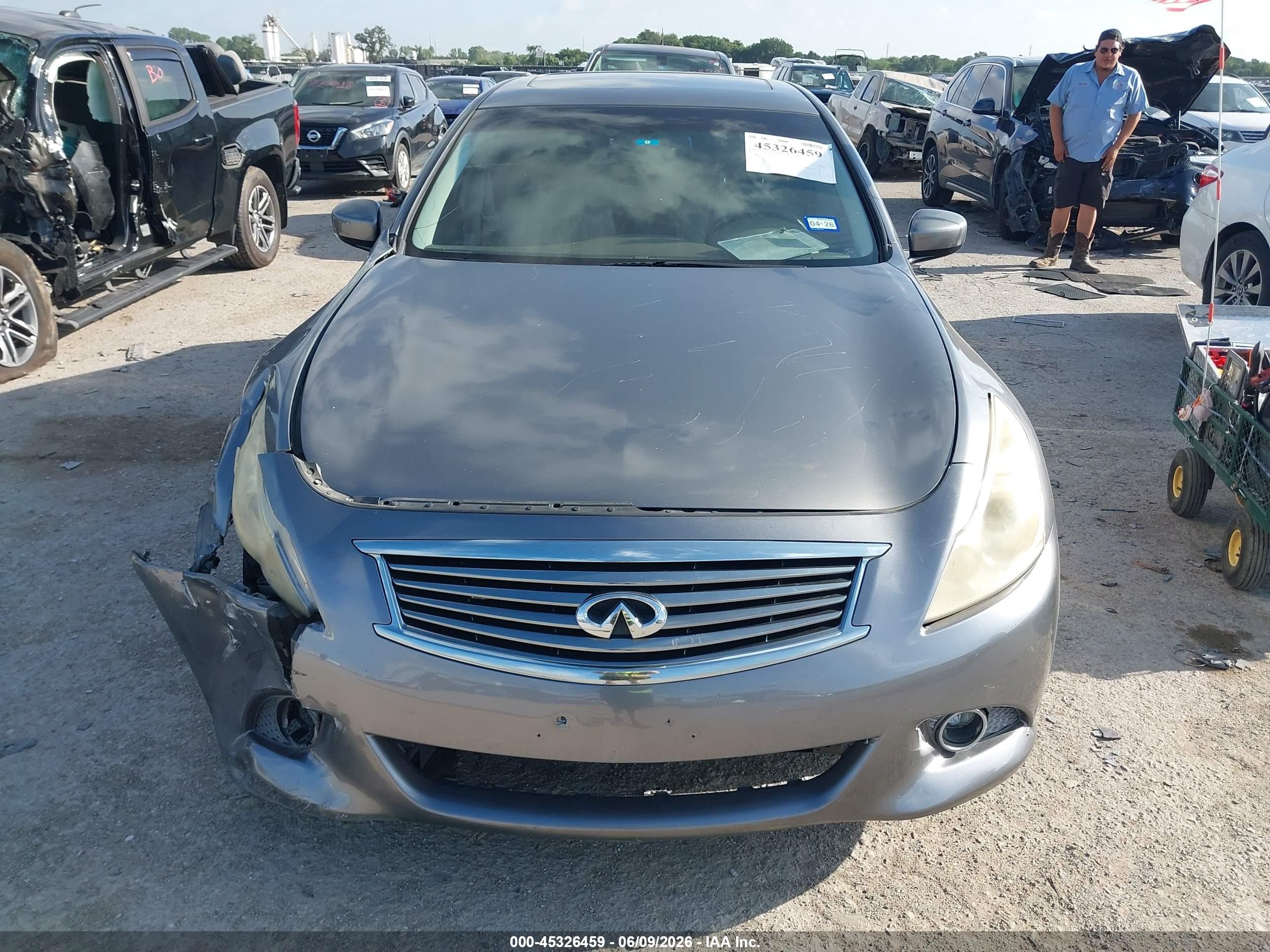 2012 Infiniti G25 Journey Gray vin: JN1DV6AP0CM811489
