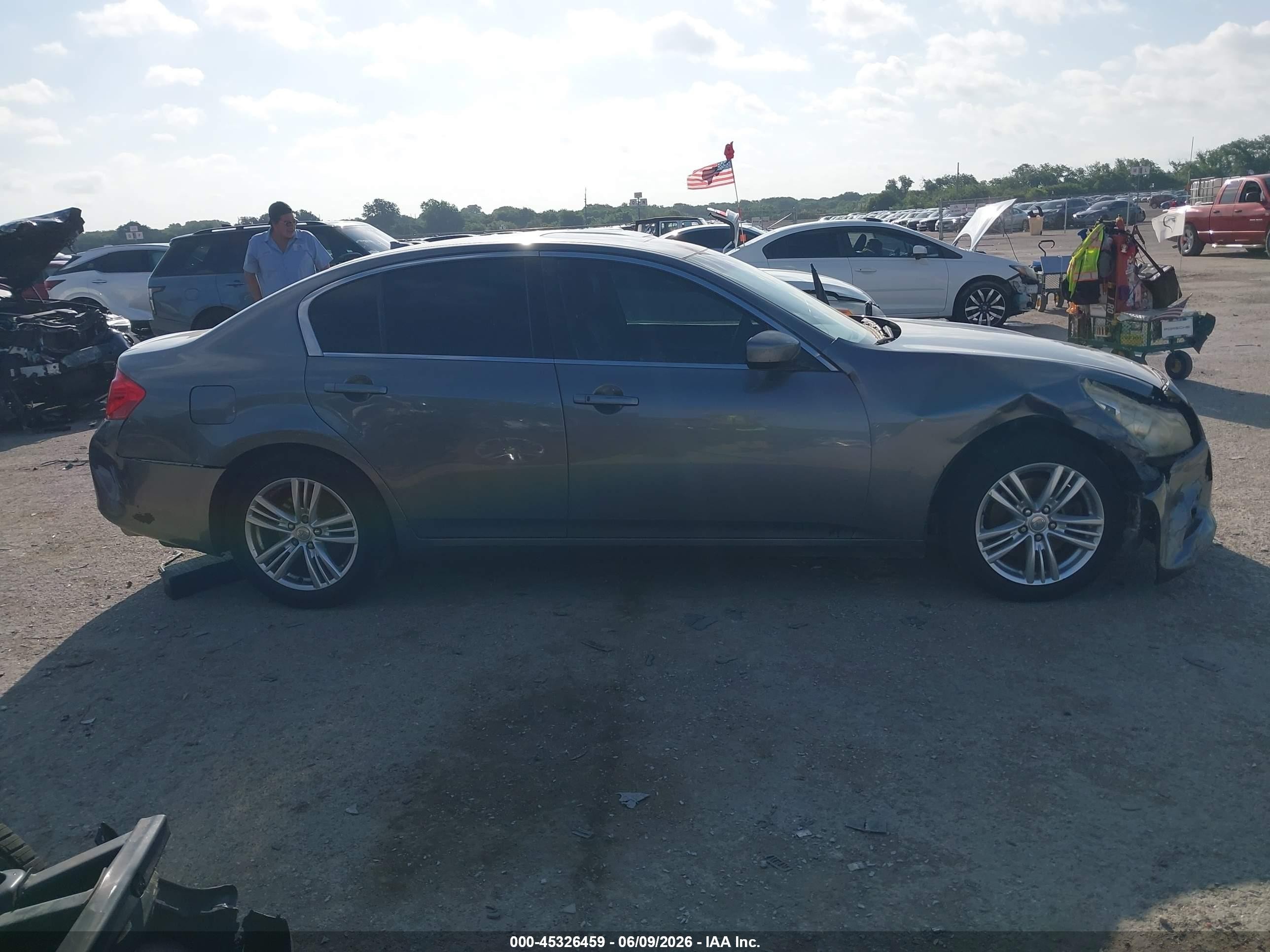 2012 Infiniti G25 Journey Gray vin: JN1DV6AP0CM811489
