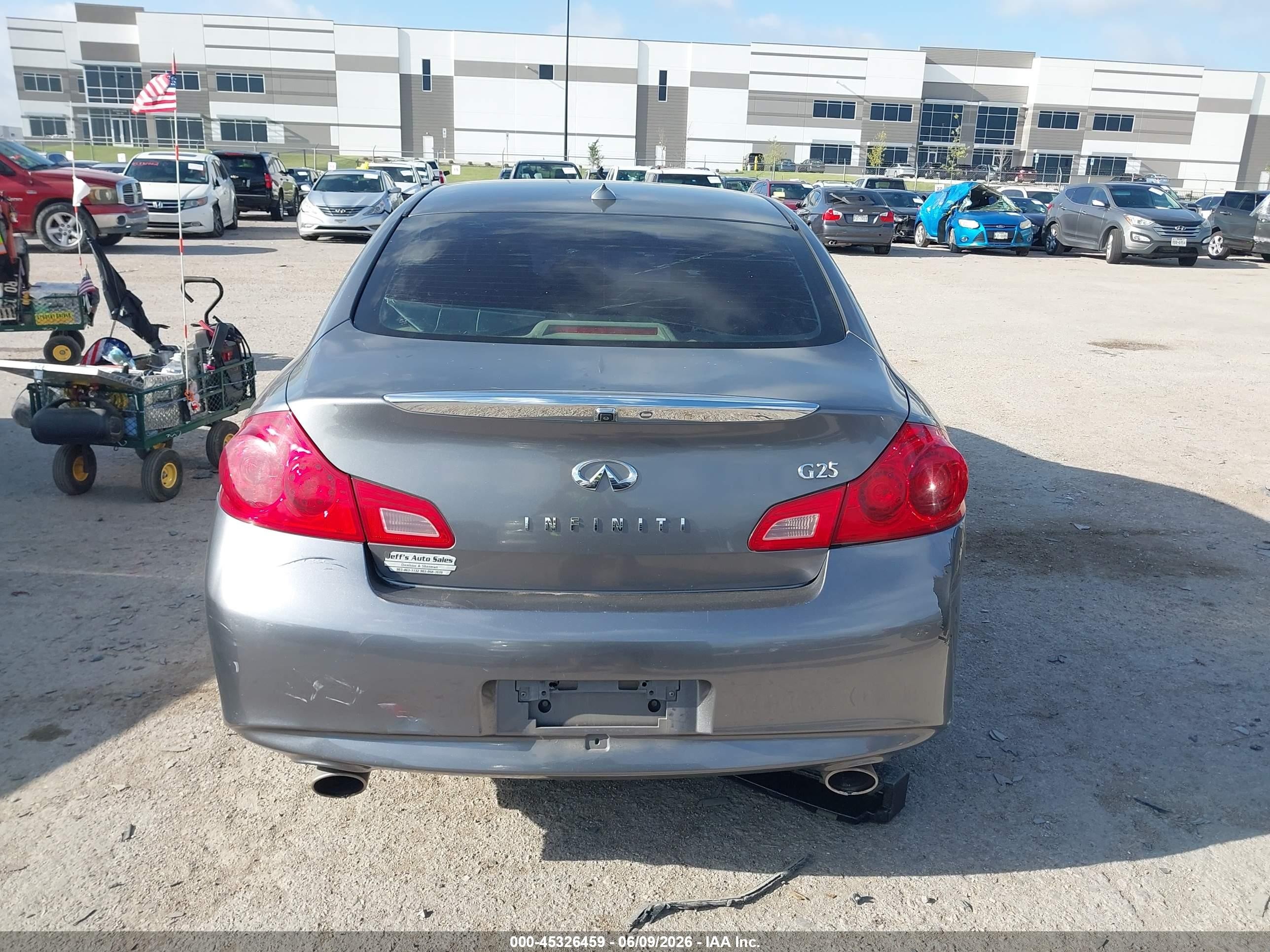 2012 Infiniti G25 Journey Gray vin: JN1DV6AP0CM811489