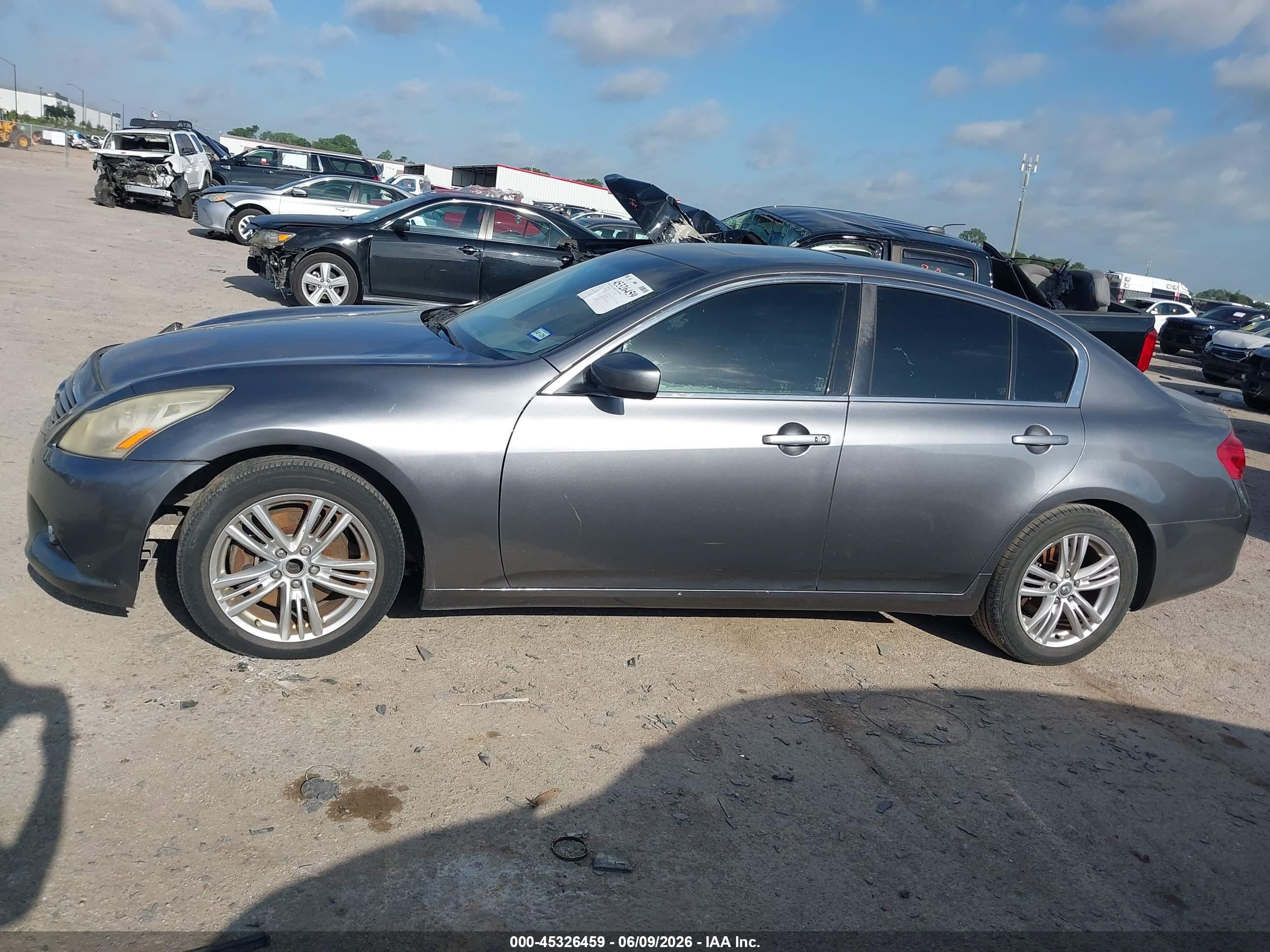 2012 Infiniti G25 Journey Gray vin: JN1DV6AP0CM811489