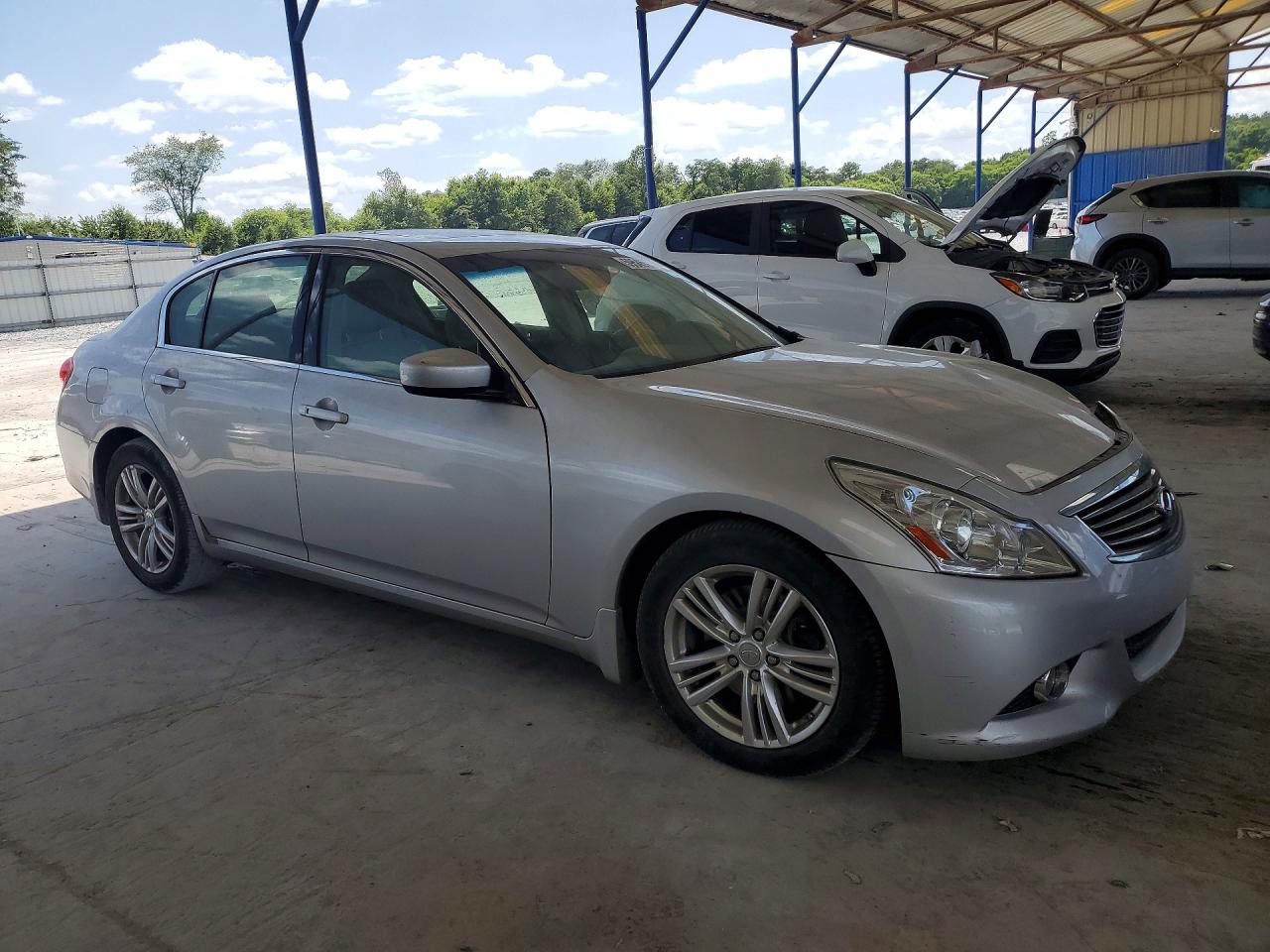 2012 Infiniti G25 Sedan Base Silver vin: JN1DV6AP1CM810769
