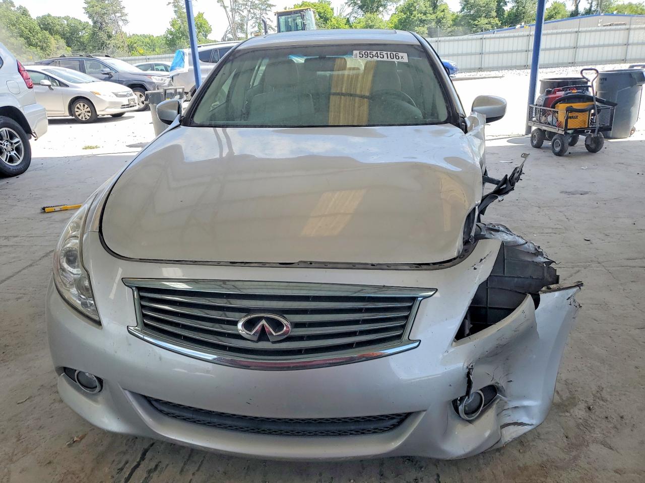 2012 Infiniti G25 Sedan Base Silver vin: JN1DV6AP1CM810769