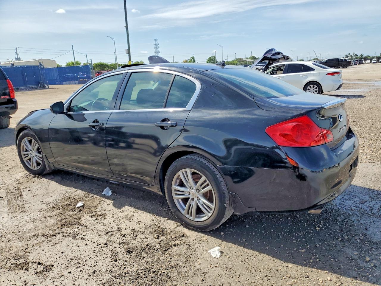 2012 Infiniti G25 Sedan Base Black vin: JN1DV6AP1CM811842