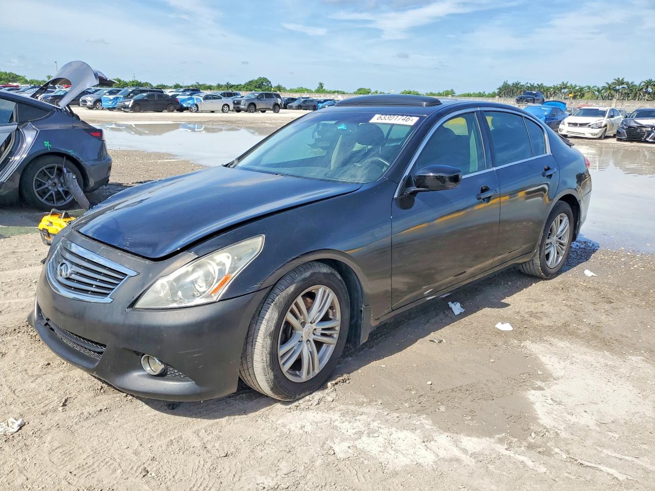 2012 Infiniti G25 Sedan Base Black vin: JN1DV6AP1CM811842
