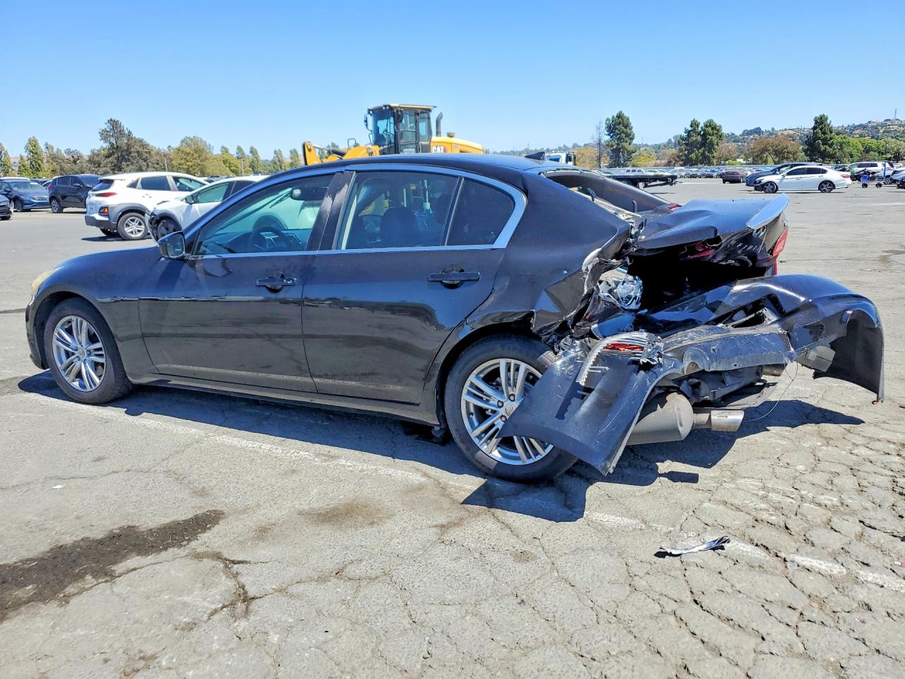 2011 Infiniti G25 Sedan Base Черный vin: JN1DV6AP2BM600695