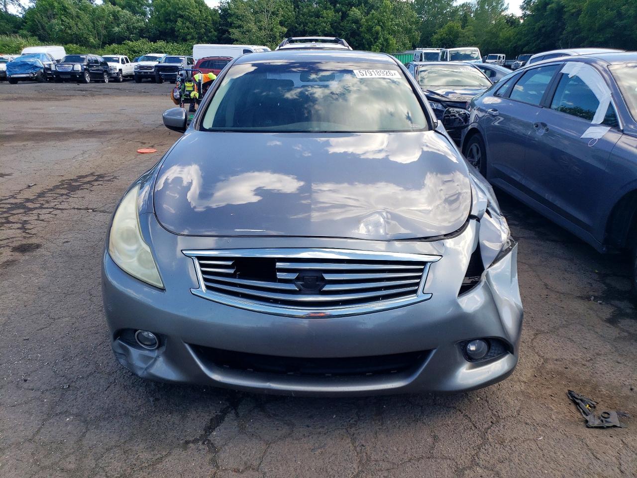 2011 Infiniti G25 Sedan Base Gray vin: JN1DV6AP2BM602592