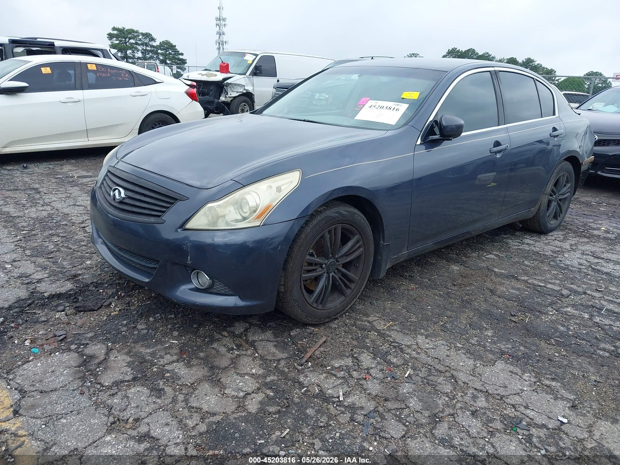 2011 Infiniti G25 Journey Blue vin: JN1DV6AP2BM602690