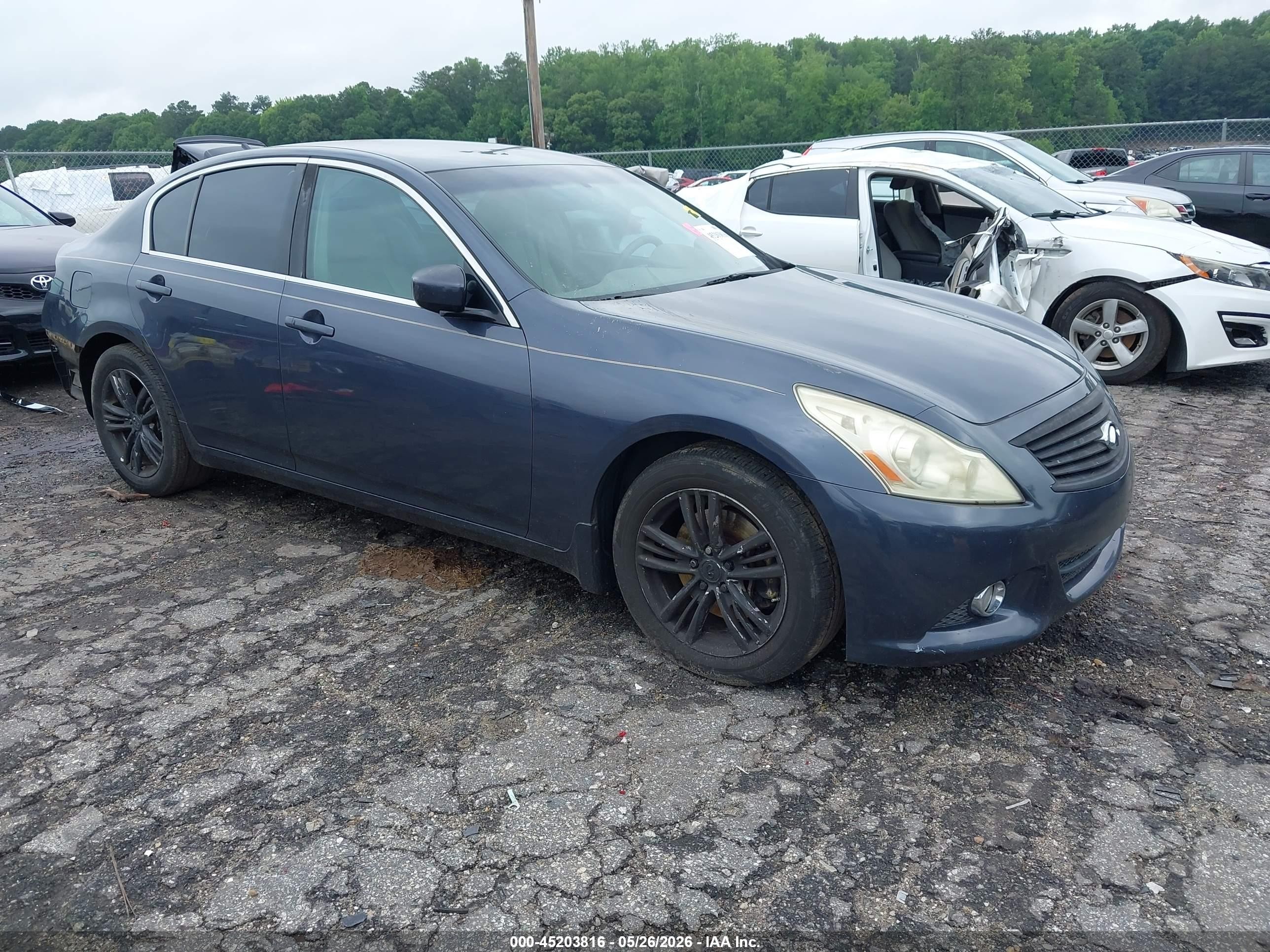 2011 Infiniti G25 Journey Blue vin: JN1DV6AP2BM602690
