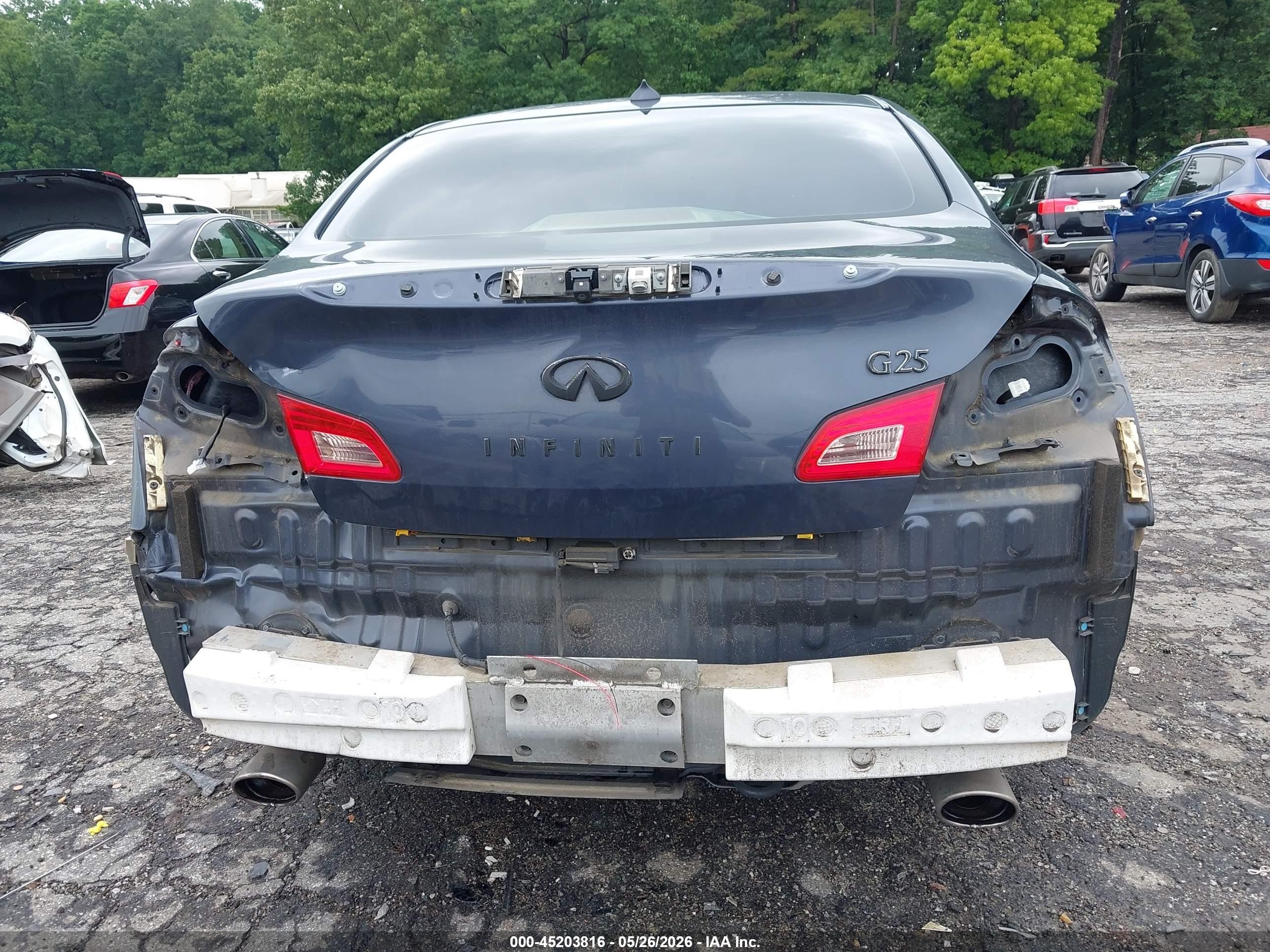 2011 Infiniti G25 Journey Blue vin: JN1DV6AP2BM602690