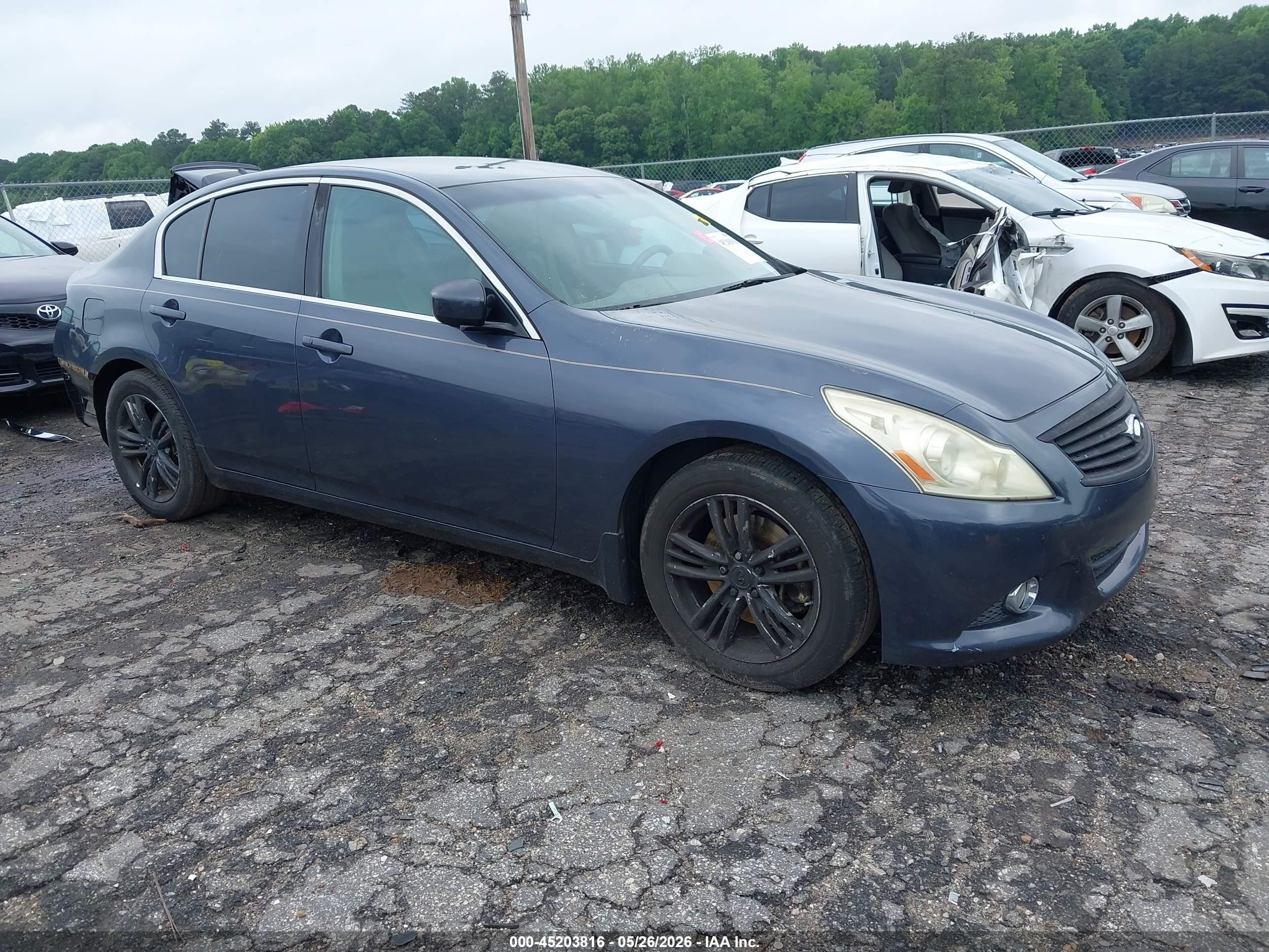 2011 Infiniti G25 Journey Blue vin: JN1DV6AP2BM602690
