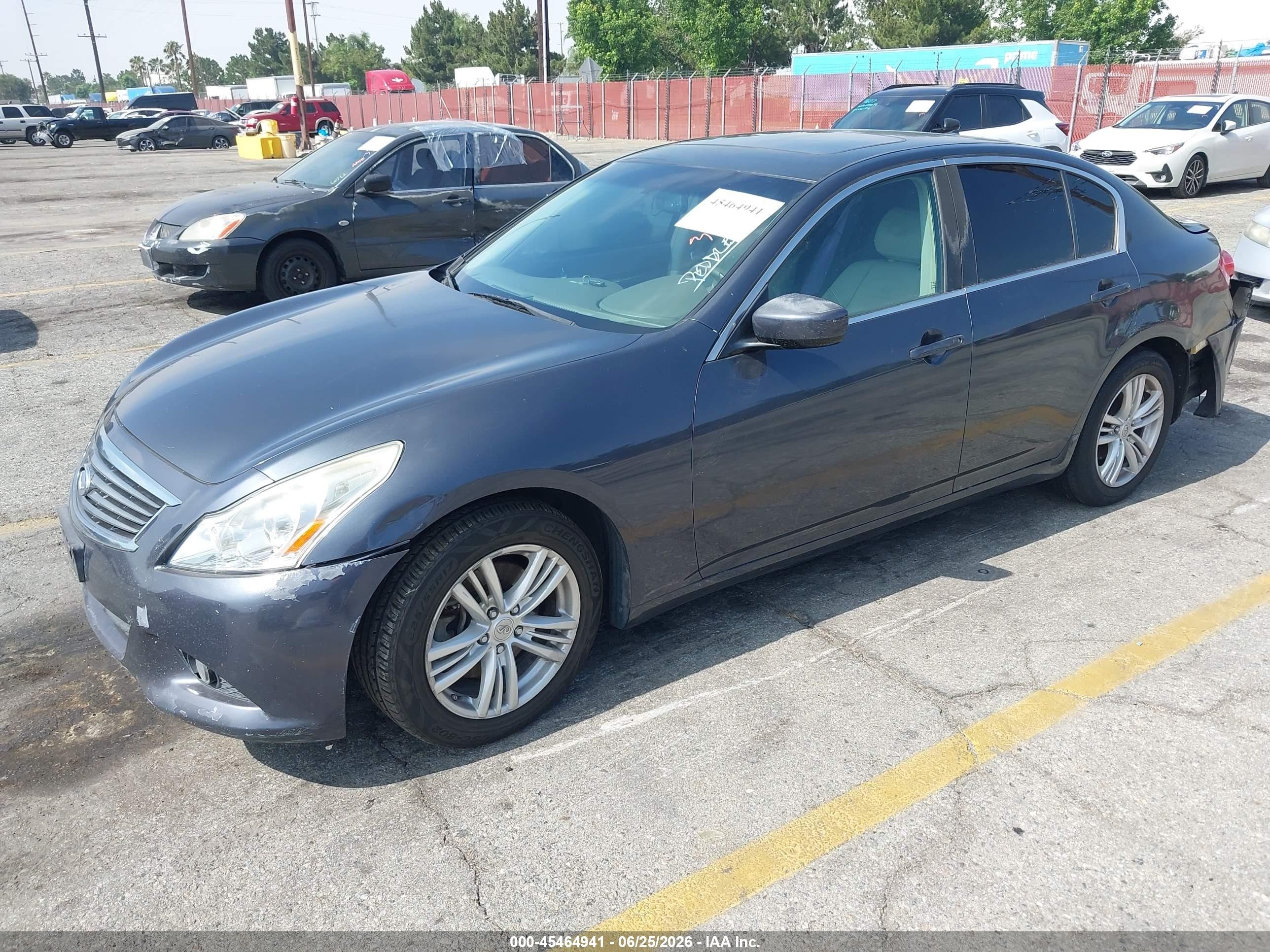 2011 Infiniti G25 Journey Blue vin: JN1DV6AP2BM830883