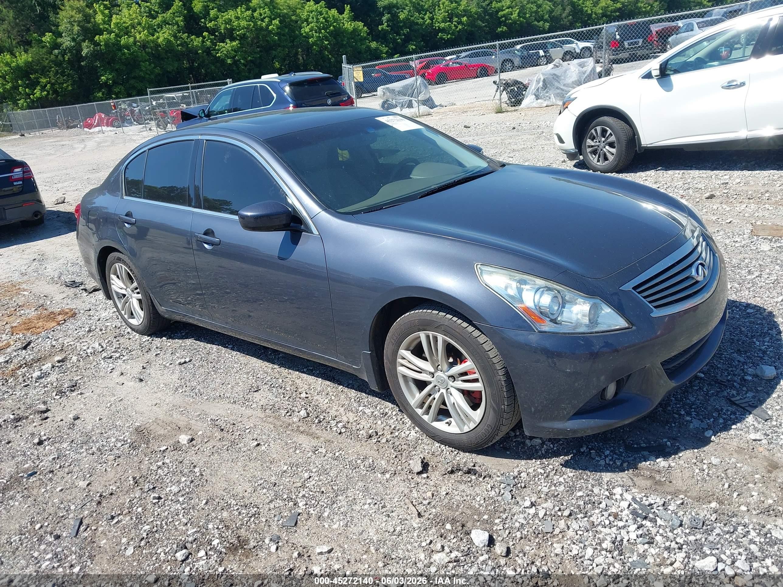 2012 Infiniti G25 Journey Gray vin: JN1DV6AP2CM810473