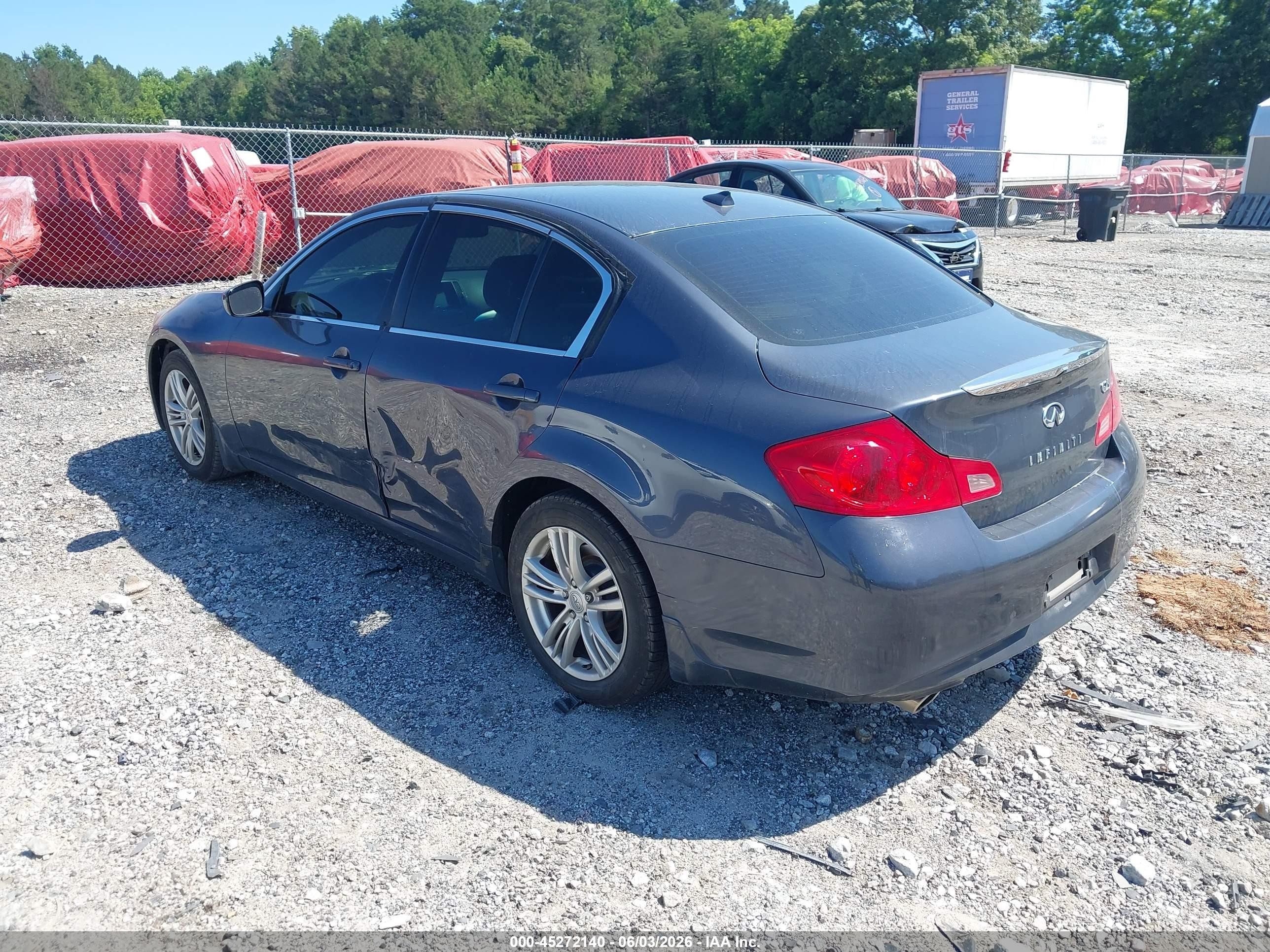 2012 Infiniti G25 Journey Gray vin: JN1DV6AP2CM810473