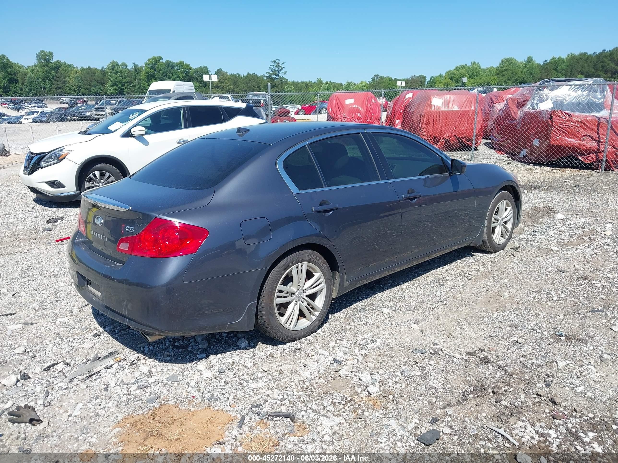 2012 Infiniti G25 Journey Gray vin: JN1DV6AP2CM810473