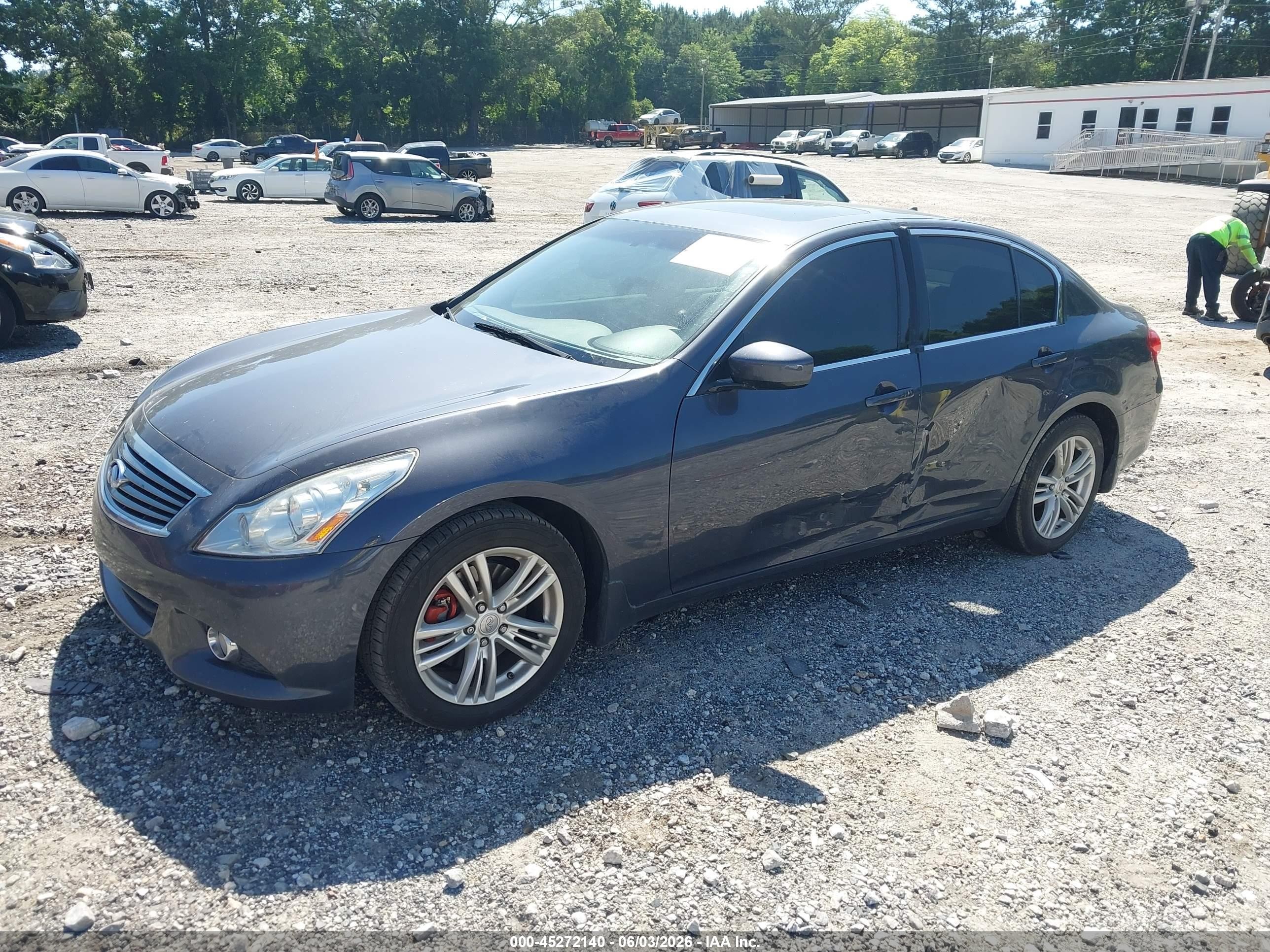 2012 Infiniti G25 Journey Gray vin: JN1DV6AP2CM810473