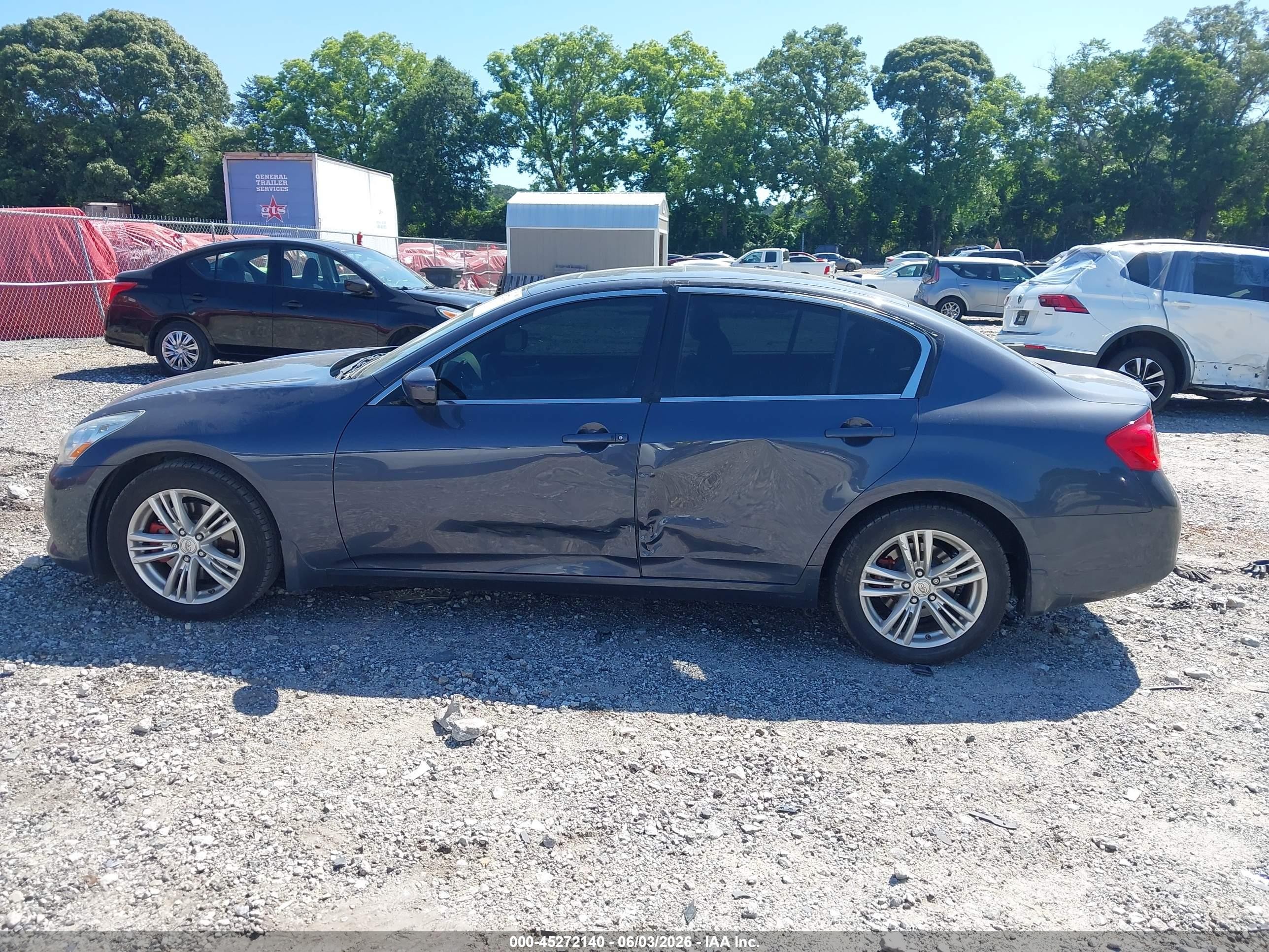 2012 Infiniti G25 Journey Gray vin: JN1DV6AP2CM810473