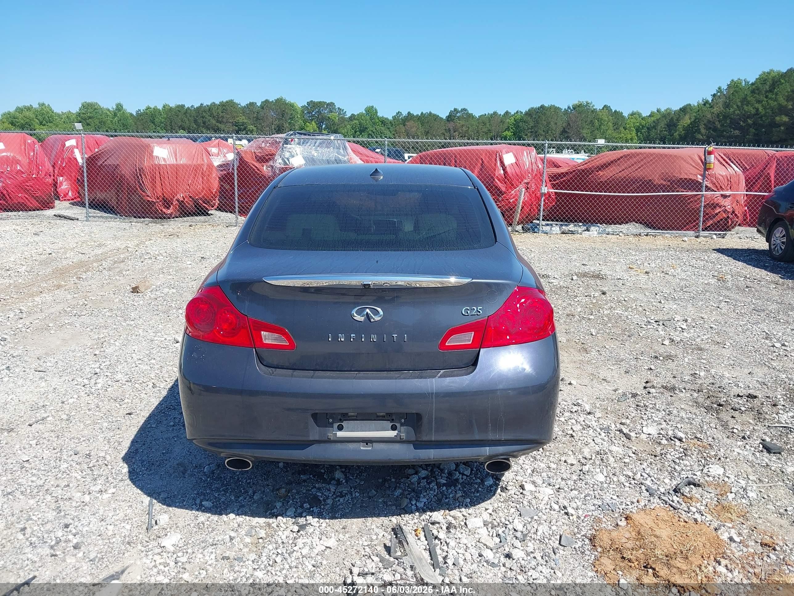 2012 Infiniti G25 Journey Gray vin: JN1DV6AP2CM810473