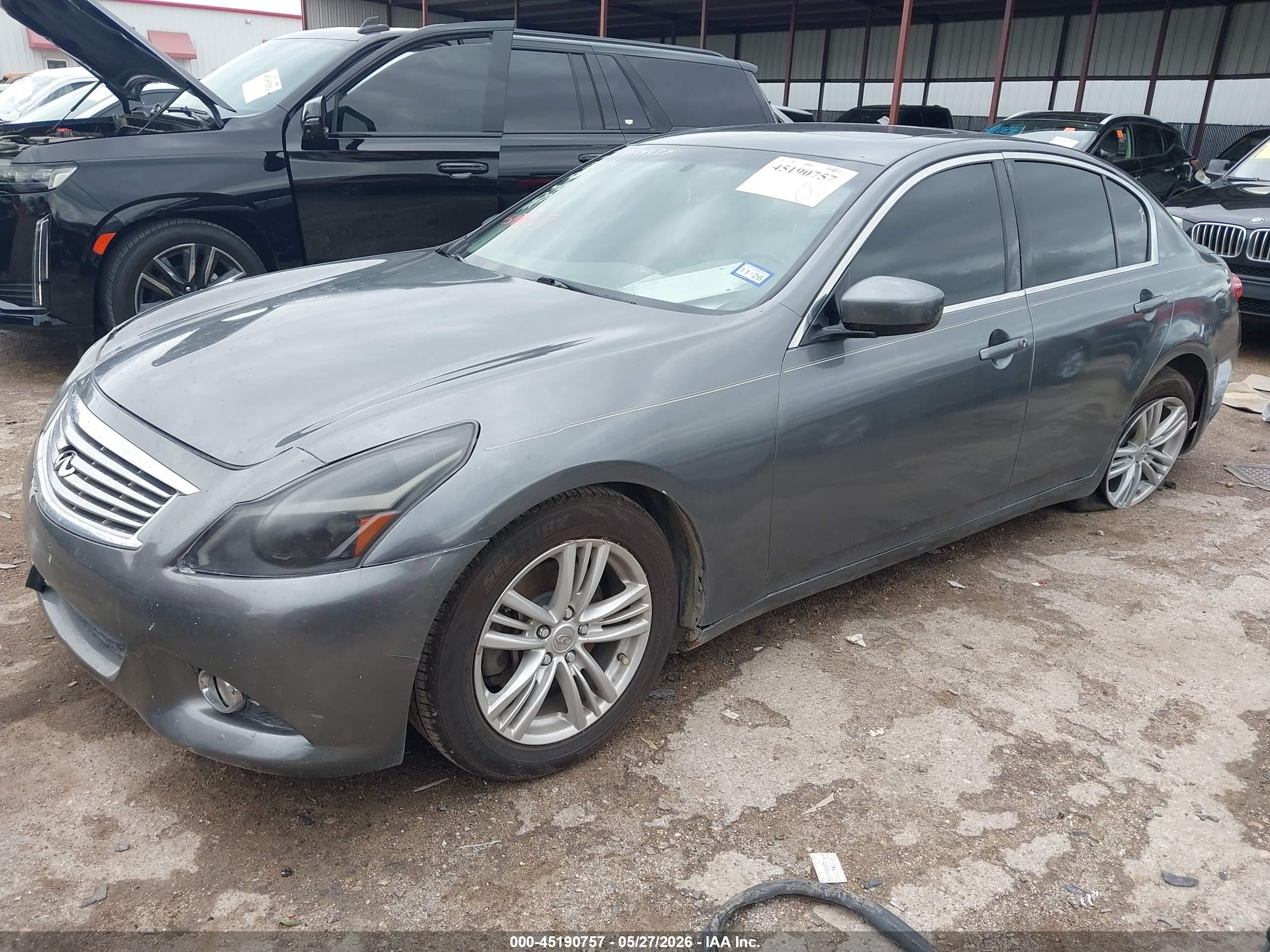 2012 Infiniti G25 Journey Gray vin: JN1DV6AP2CM812448