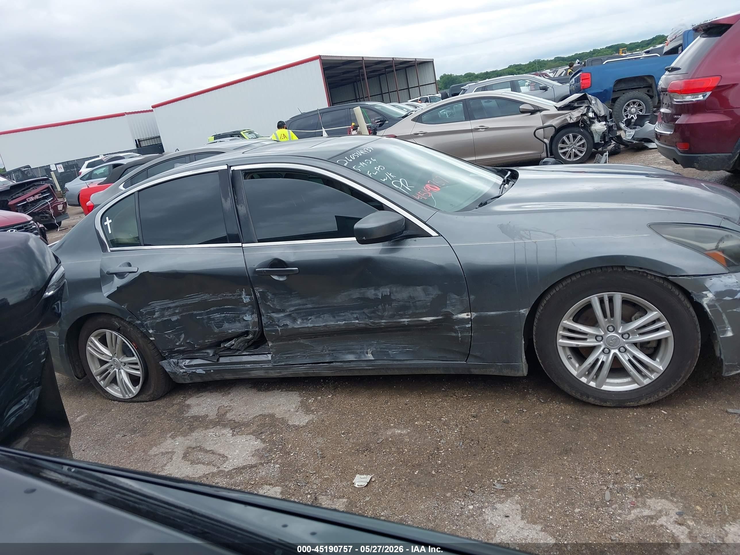 2012 Infiniti G25 Journey Gray vin: JN1DV6AP2CM812448