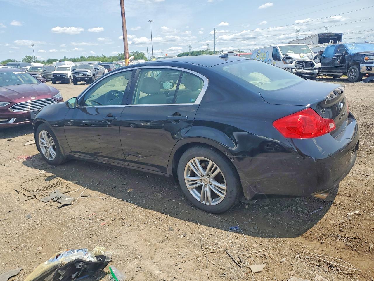 2011 Infiniti G25 Sedan Base Black vin: JN1DV6AP3BM830777