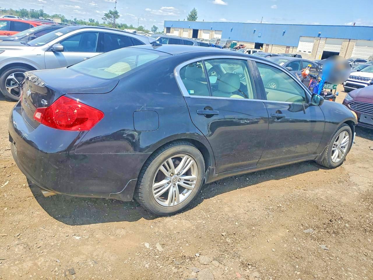 2011 Infiniti G25 Sedan Base Black vin: JN1DV6AP3BM830777